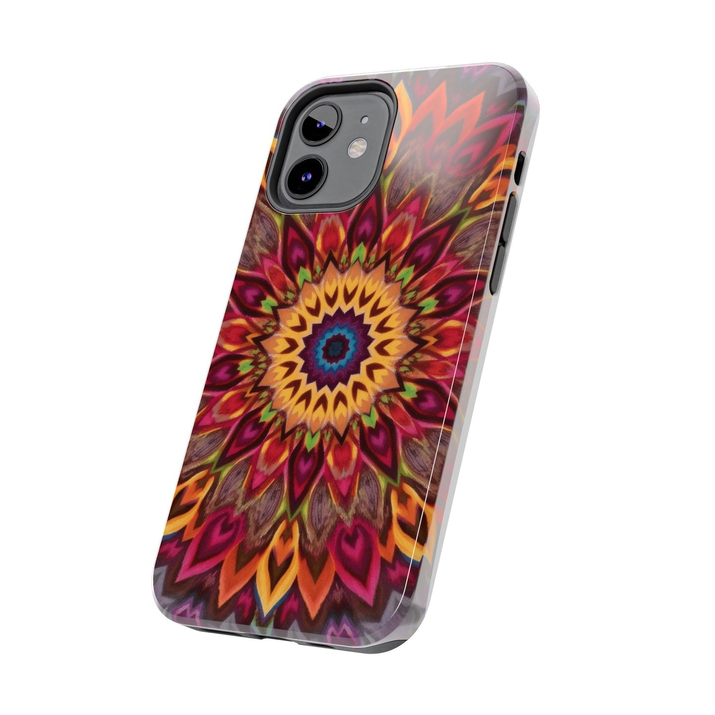 Vibrant Floral Mandala Tough Phone Case | Stylish and Durable Protection - for iPhone