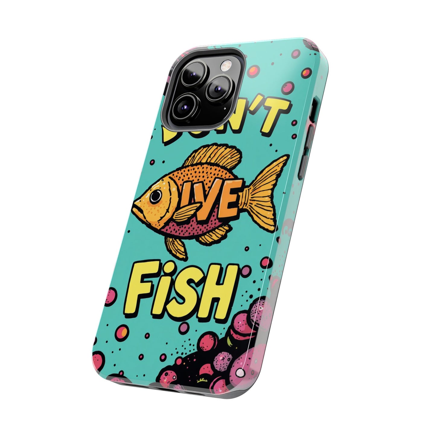 Catchy Fish-Themed Tough Phone Cases, Unique Gift for Fish Lovers, Durable Protection for Phones, Fun Aquatic Design, Ideal for Holidays