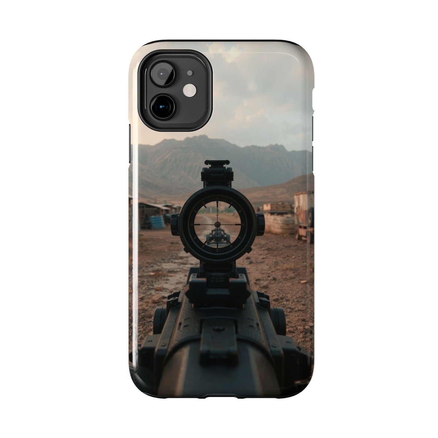 Tough Phone Case - Military Inspired Design with Sniper Scope
