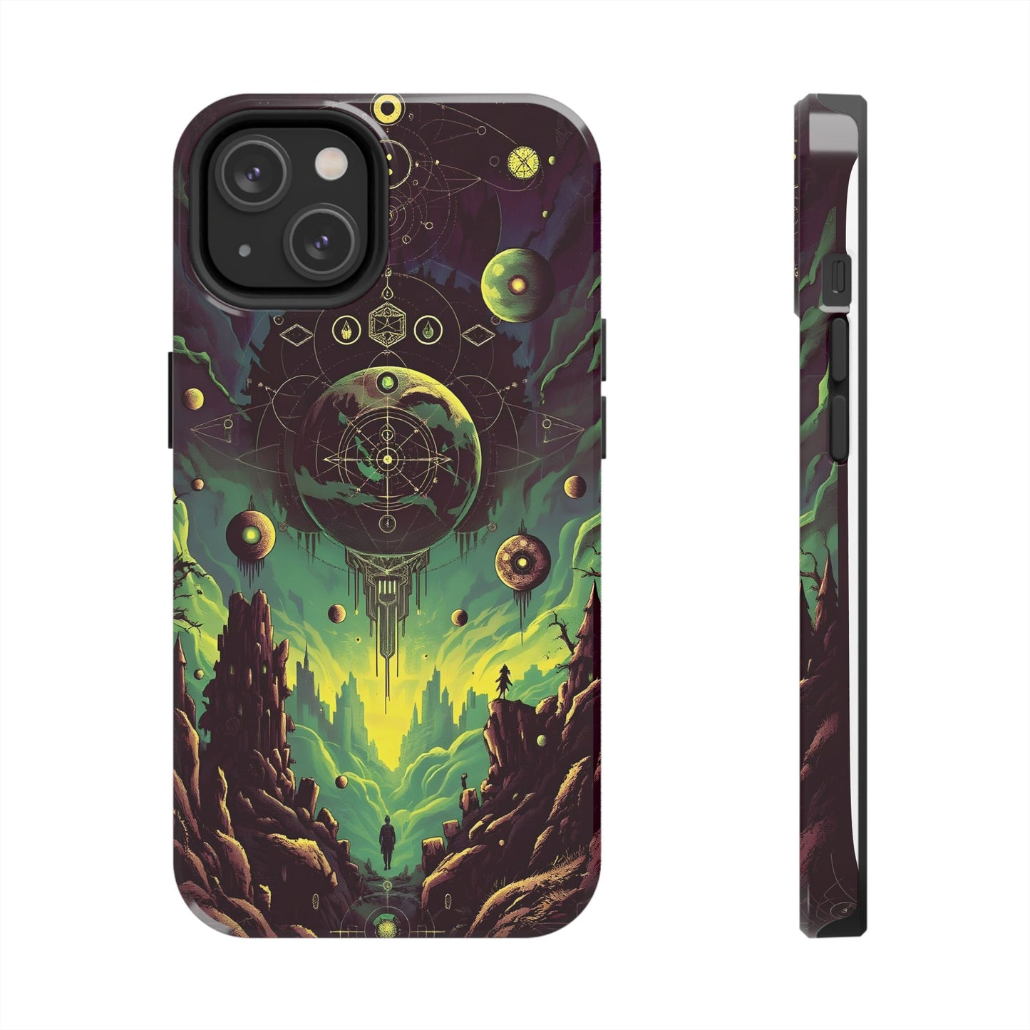 Cosmic Adventure Tough Phone Case - Galaxy Design for Space Enthusiasts - for iPhone