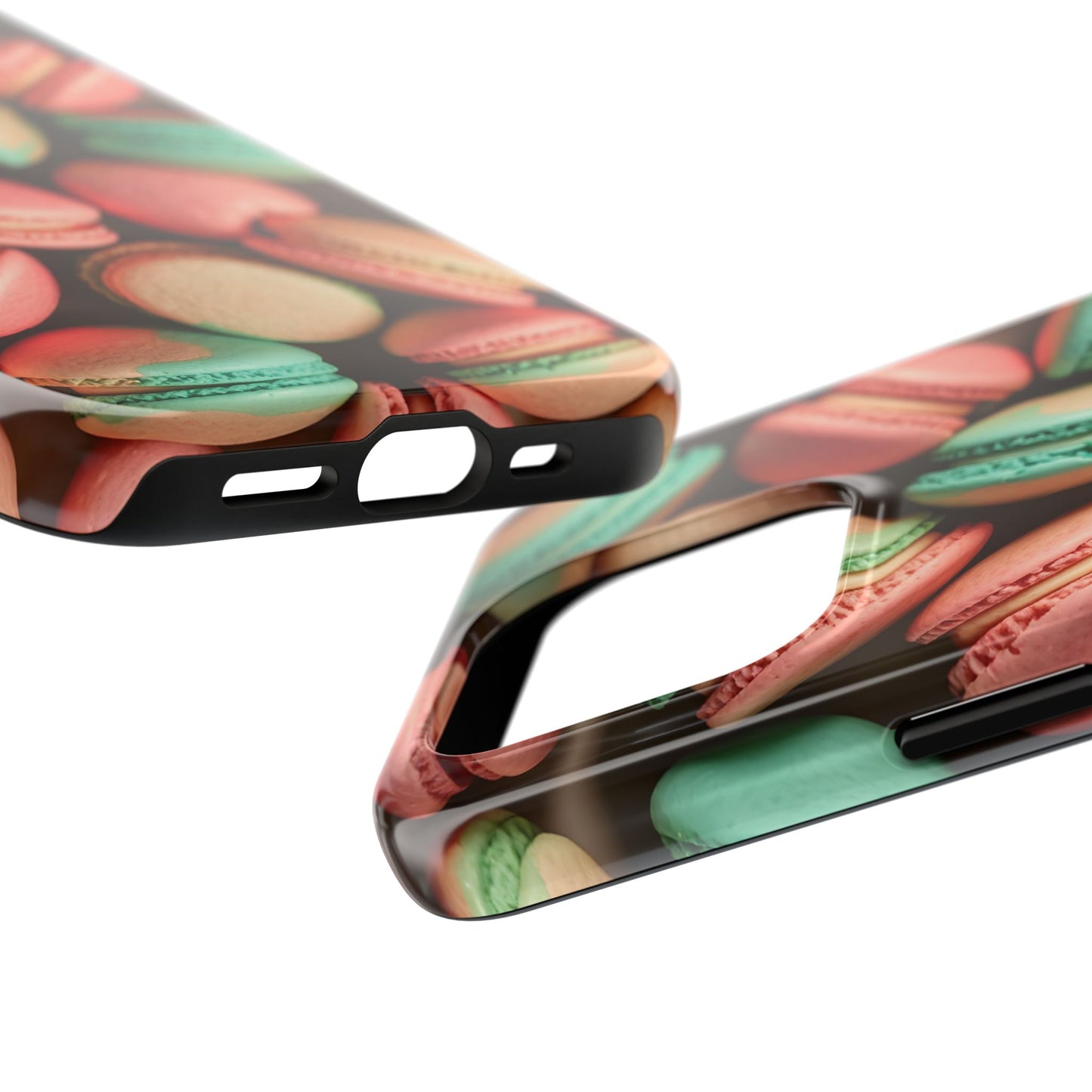 Colorful Tasty Macarons Tough Phone Case - Durable Protection with Sweet Aesthetic - for iPhone