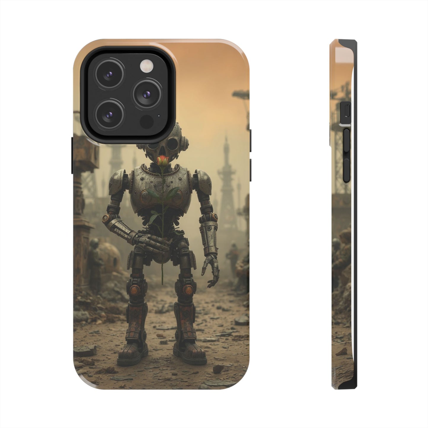 Robotic Sentinel Tough Phone Case - Durable Protector for Sci-Fi Lovers