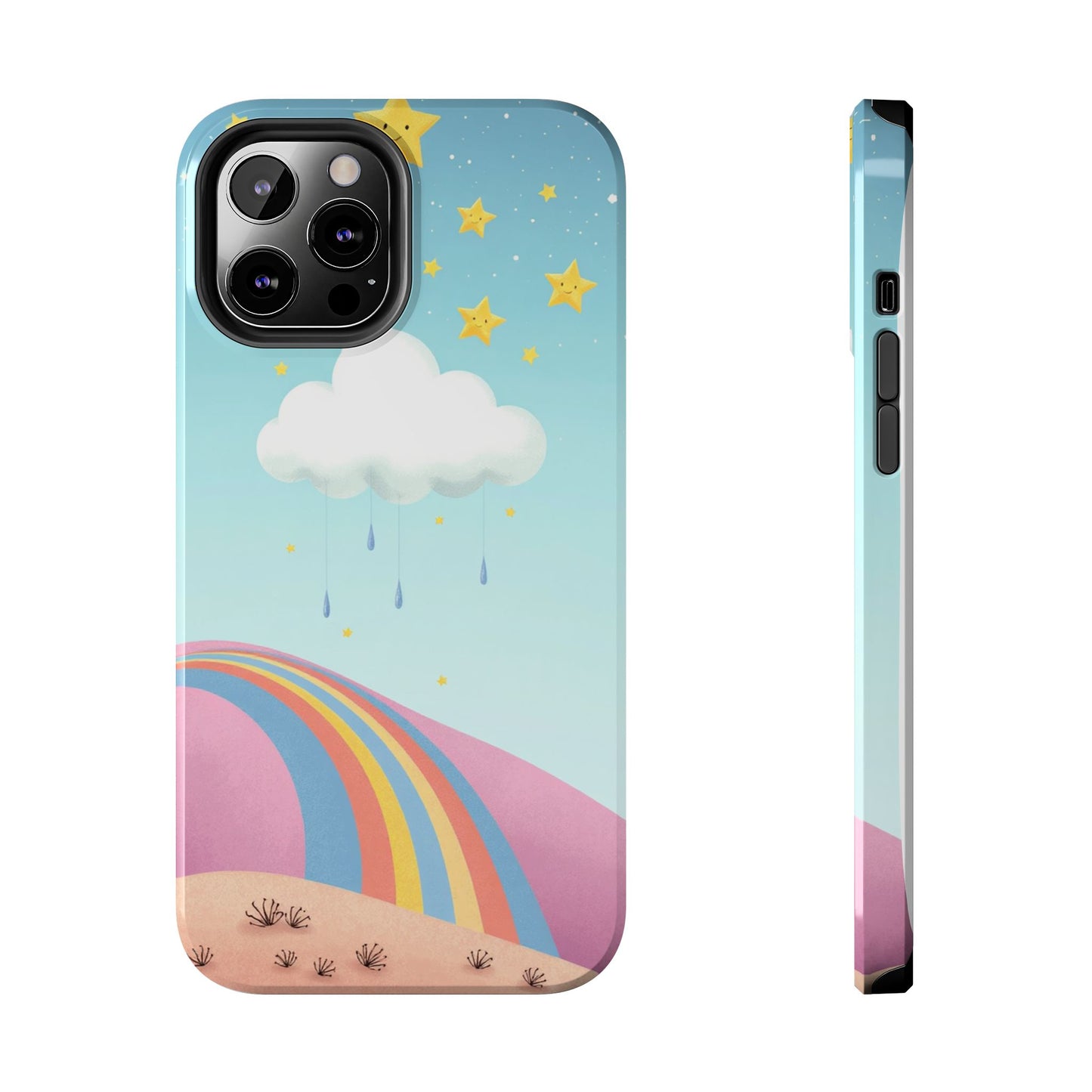 Colorful Rainbow Phone Case - Durable Tough Design for Adventurers