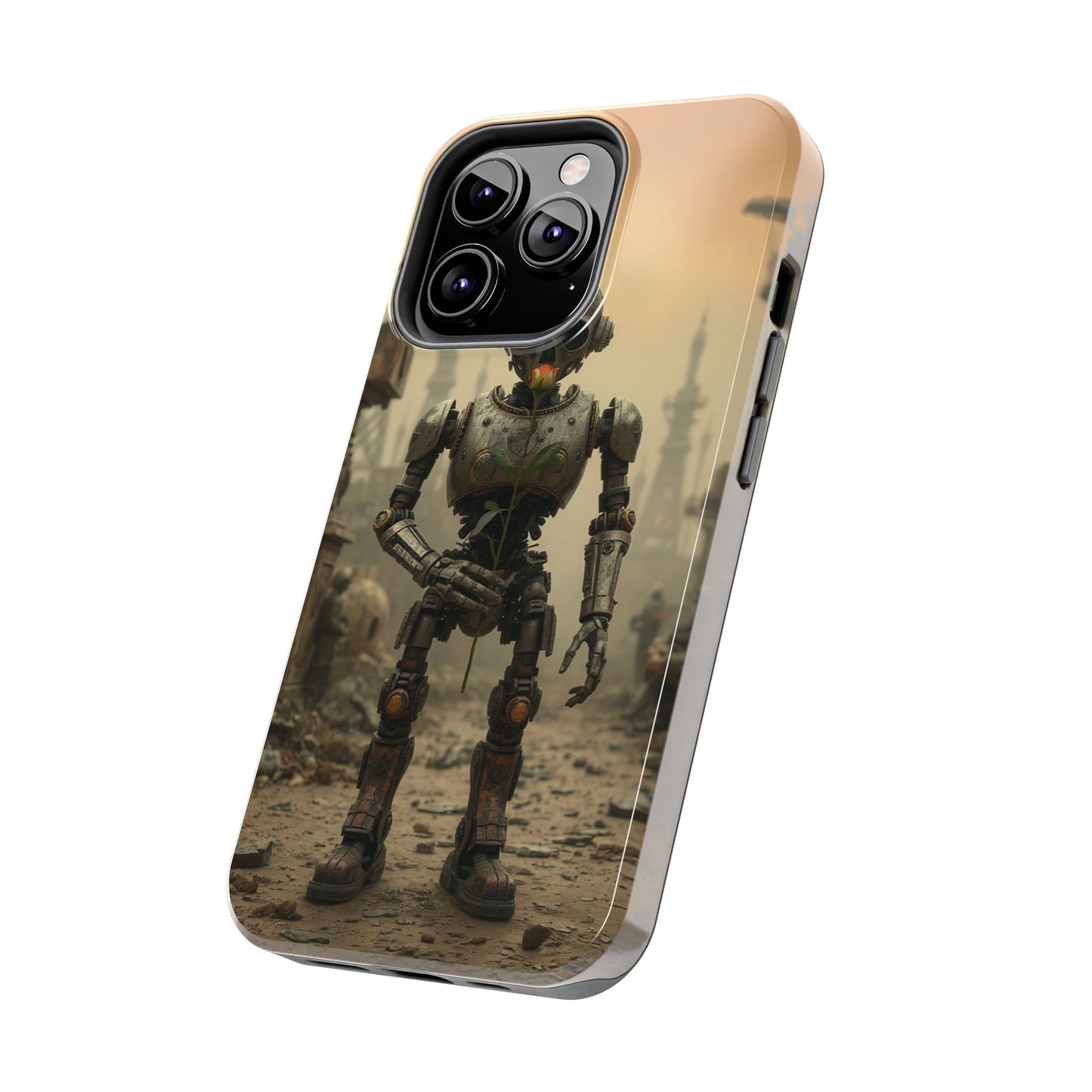 Robotic Sentinel Tough Phone Case - Durable Protector for Sci-Fi Lovers