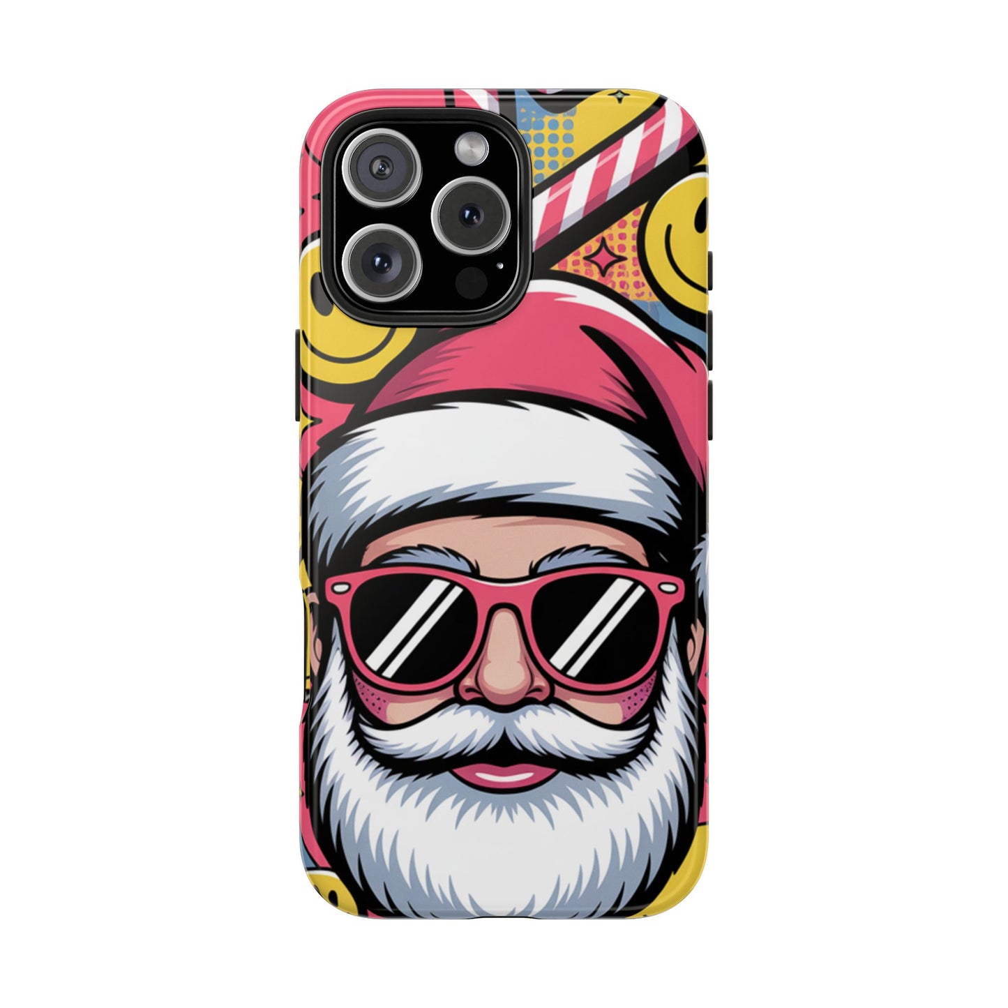 Pop Art Santa Sunglasses Tough Phone Case for Holiday Vibes