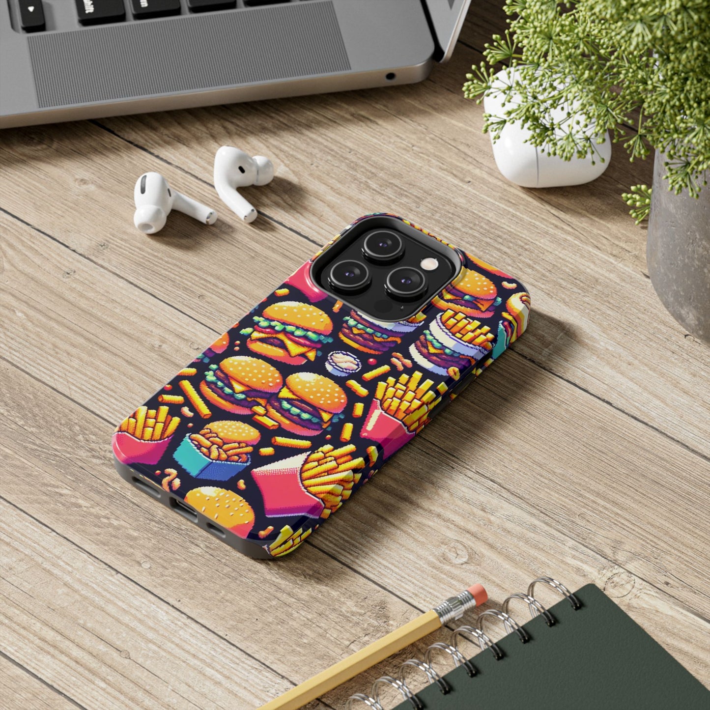 Retro Fast Food Phone Case - Tough and Durable - for iPhone