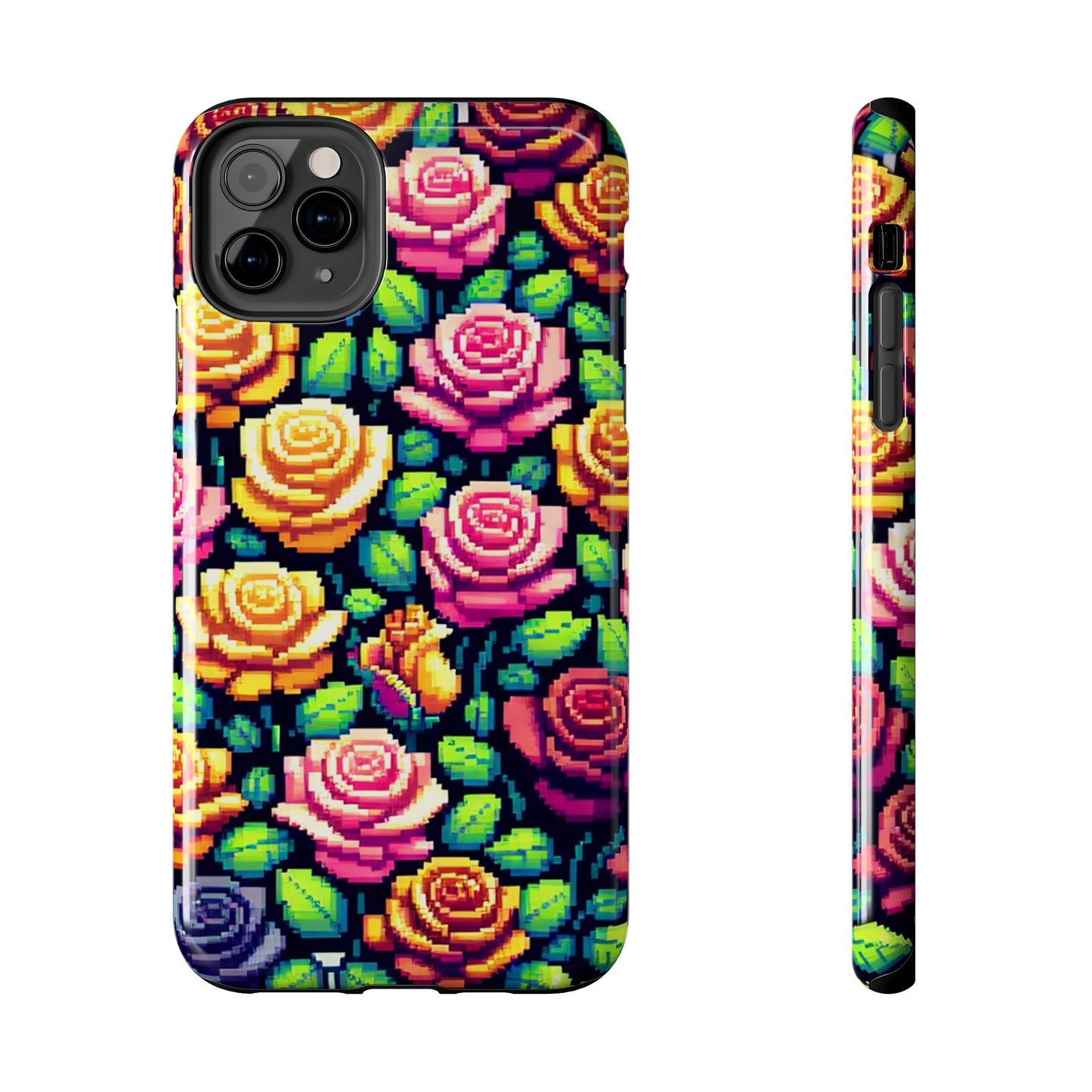 Vibrant Floral Tough Phone Case - Stylish Protection for Flower Lovers