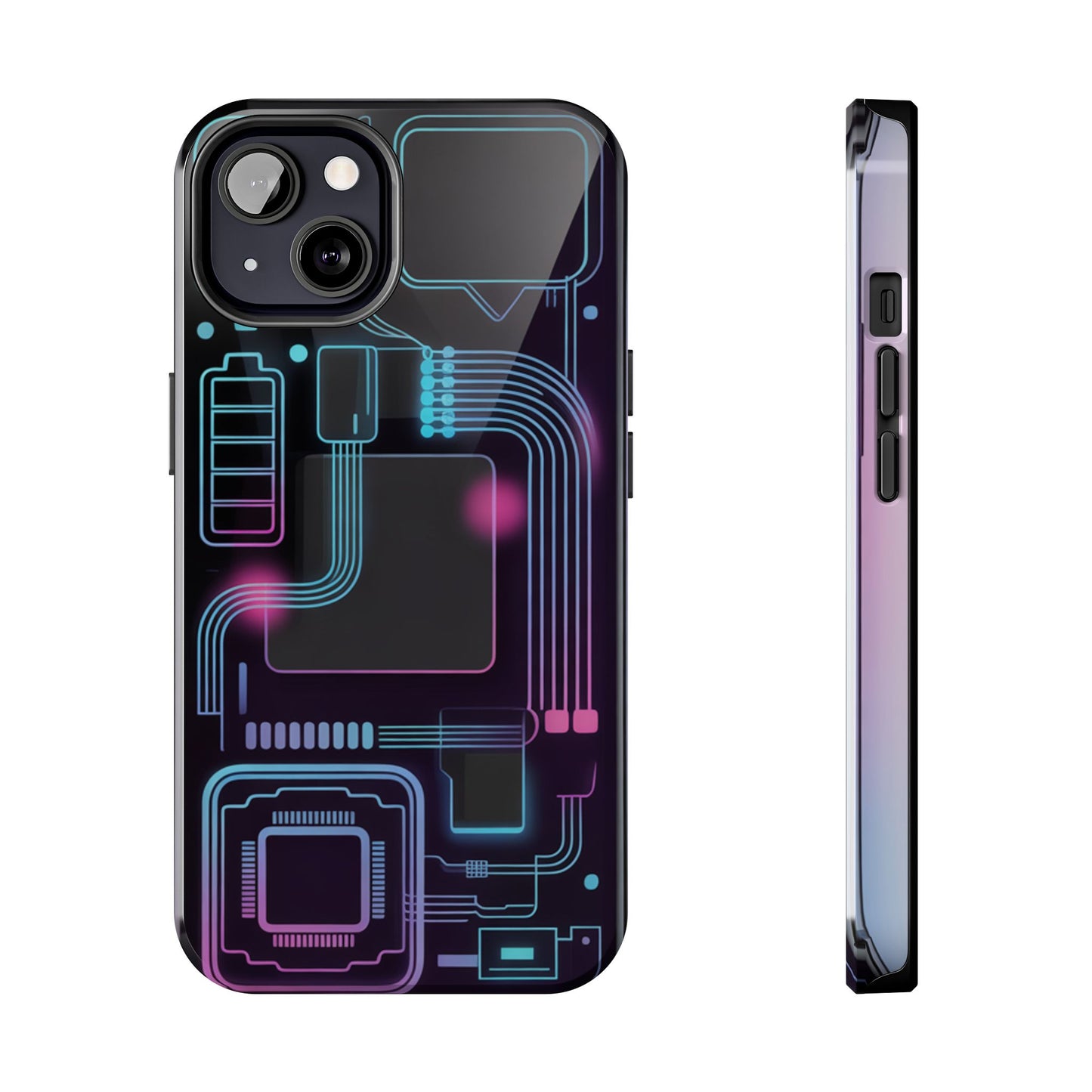 Cyberpunk Circuits Tough Phone Case