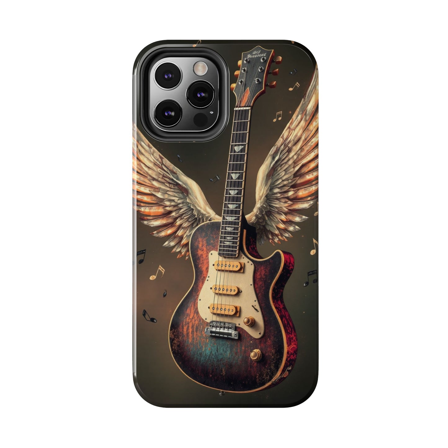 Inspirational Guitar Wing Phone Case - Tough Protection for Music Lovers