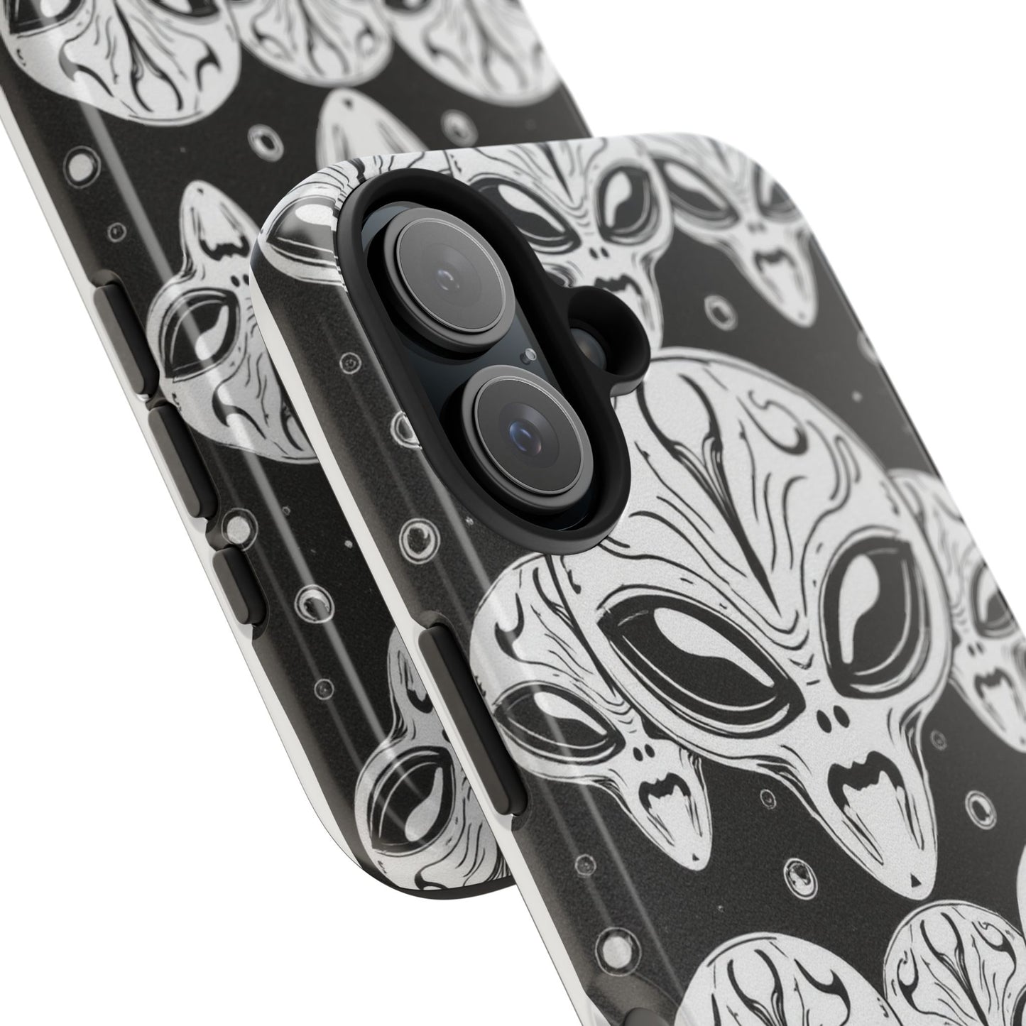 Alien Pattern Tough Phone Case - Durable Protection with Out-of-This-World Design