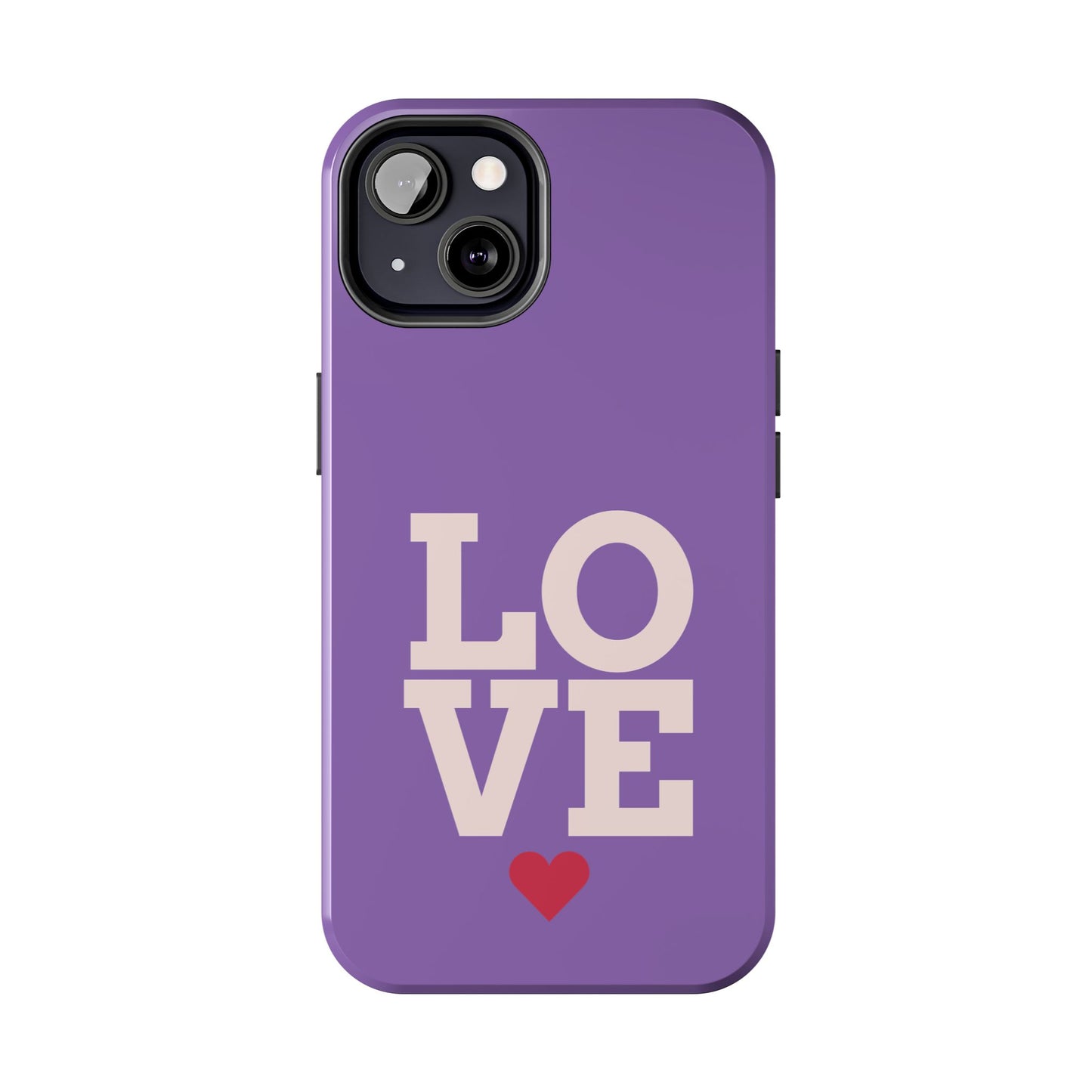 Purple Love Phone Case - Durable & Stylish Tough Case - for iPhone