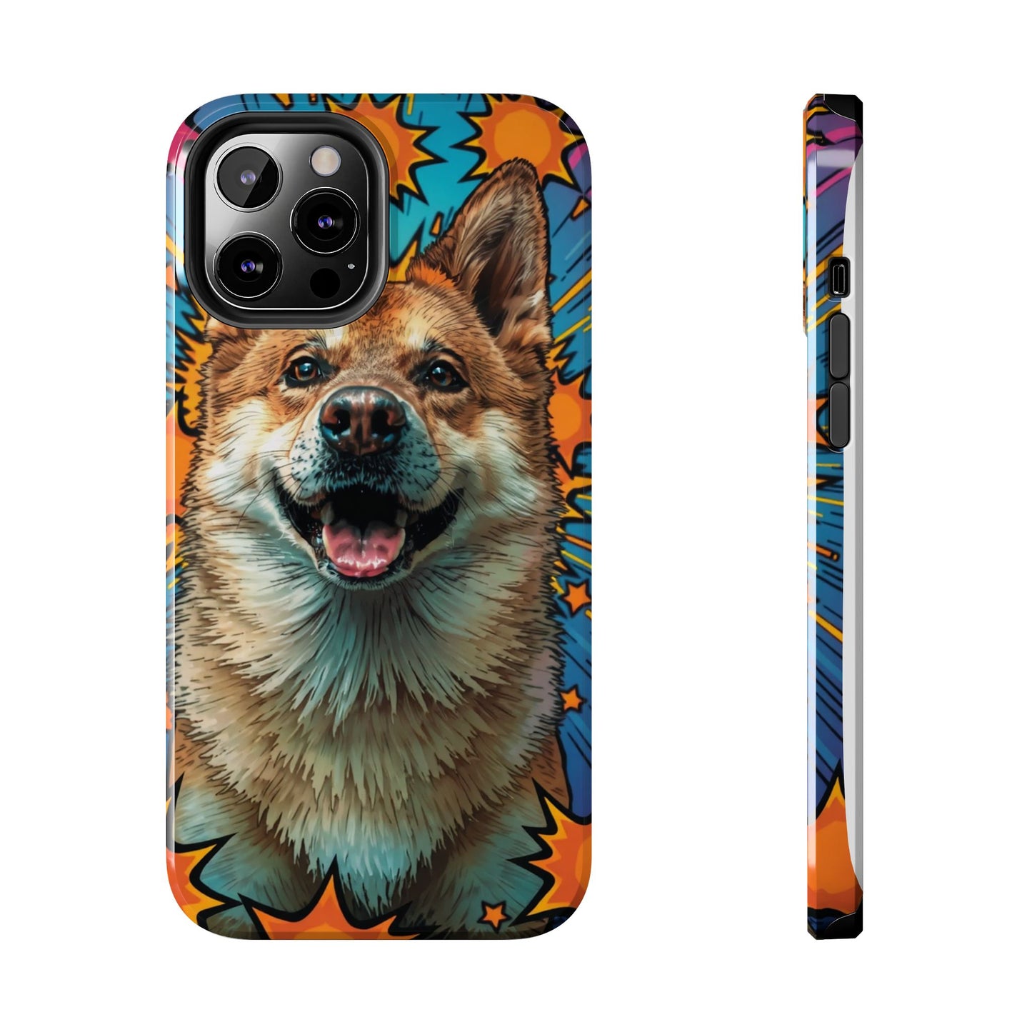 Vibrant Corgi Tough Phone Case - Fun Design for Pet Lovers