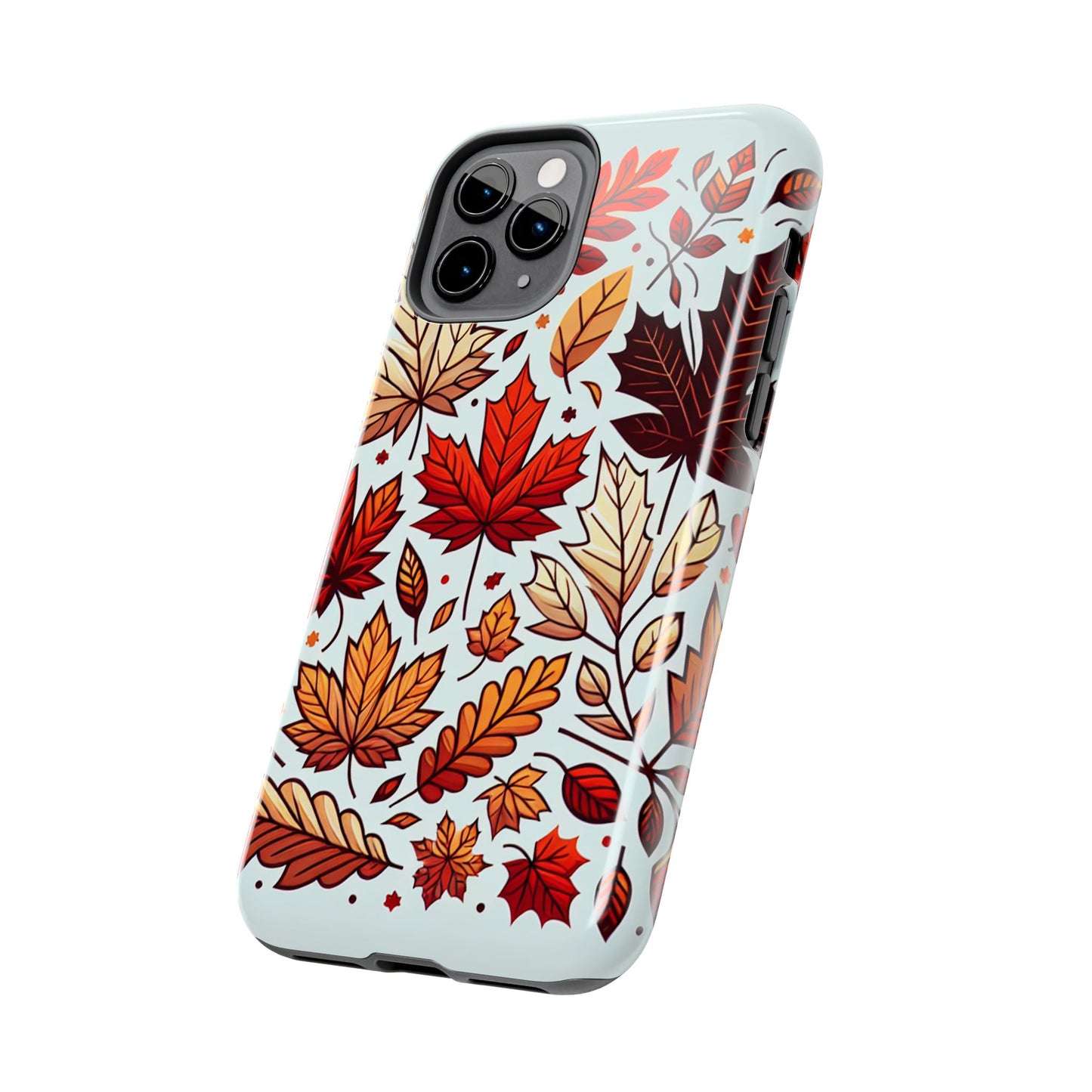 Autumn Leaves Tough Phone Case - Leaves Pattern - for iPhone
