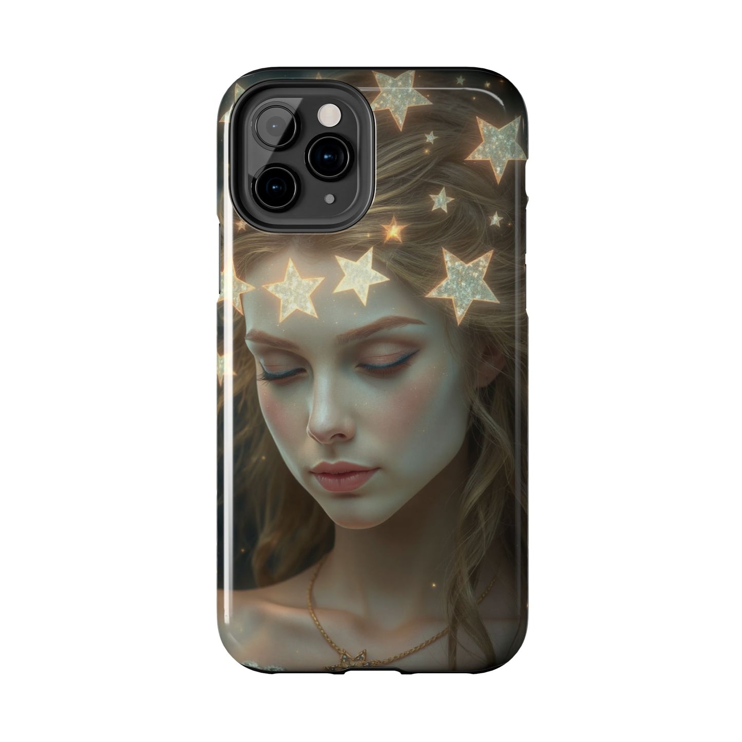 Celestial Dream Tough Phone Case - Artistic Starry Design for Style Enthusiasts
