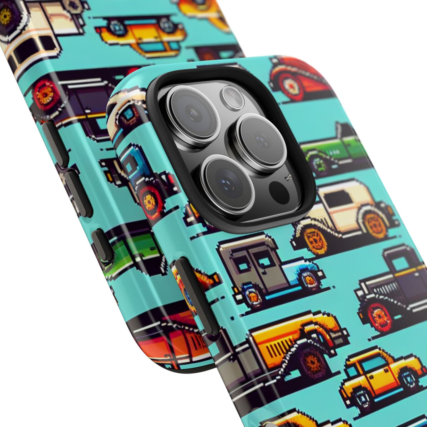 Retro Car Pixel Art Tough Phone Case - Durable & Stylish Protection - for iPhone