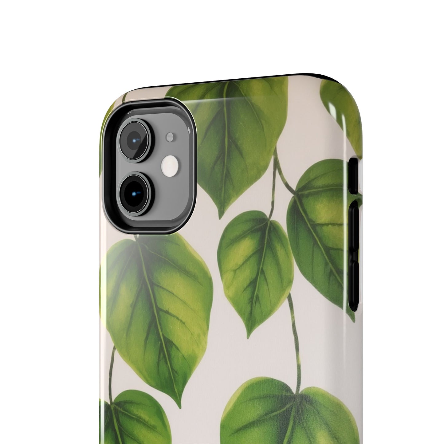 Tough Phone Cases with Green Leaf Design | Eco-Friendly Protection for Nature Lovers