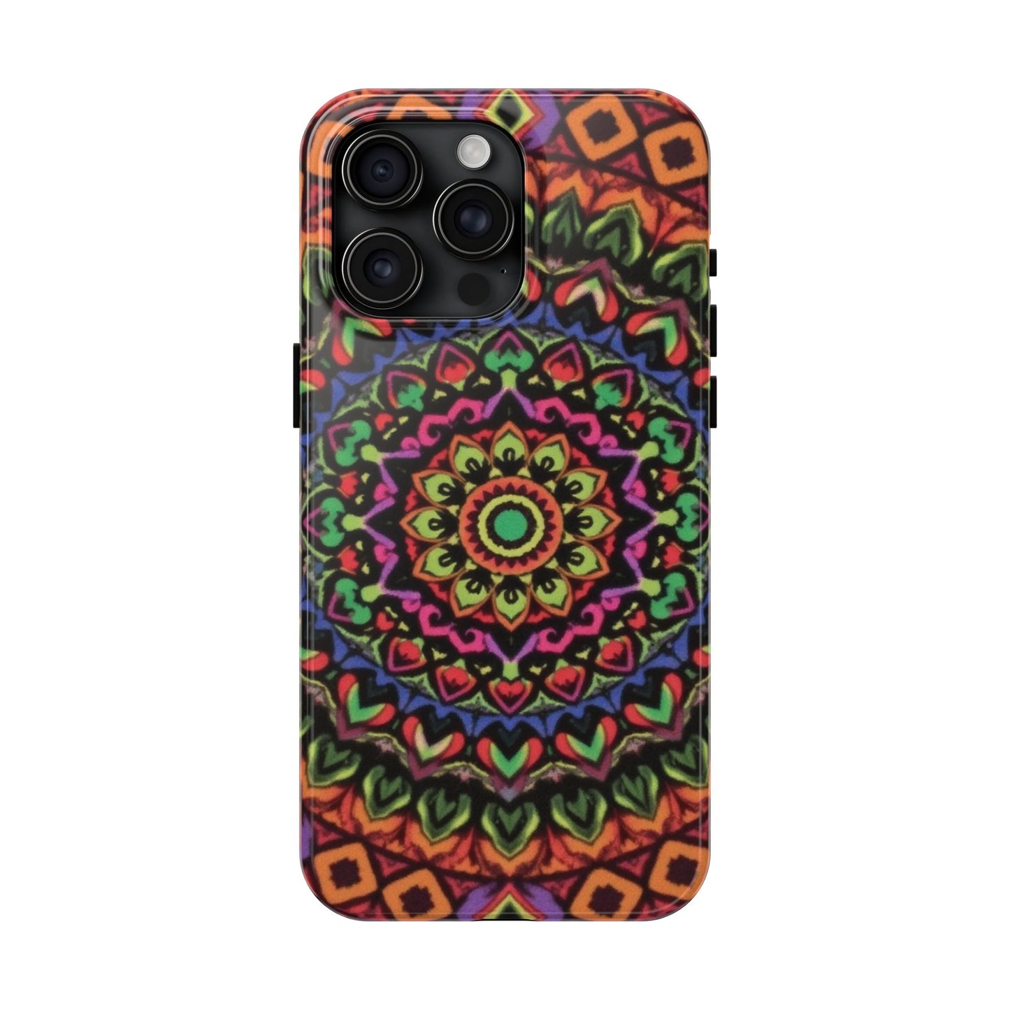 Colorful Mandala Tough Phone Case - Vibrant Designs for Trendy Protection - for iPhone