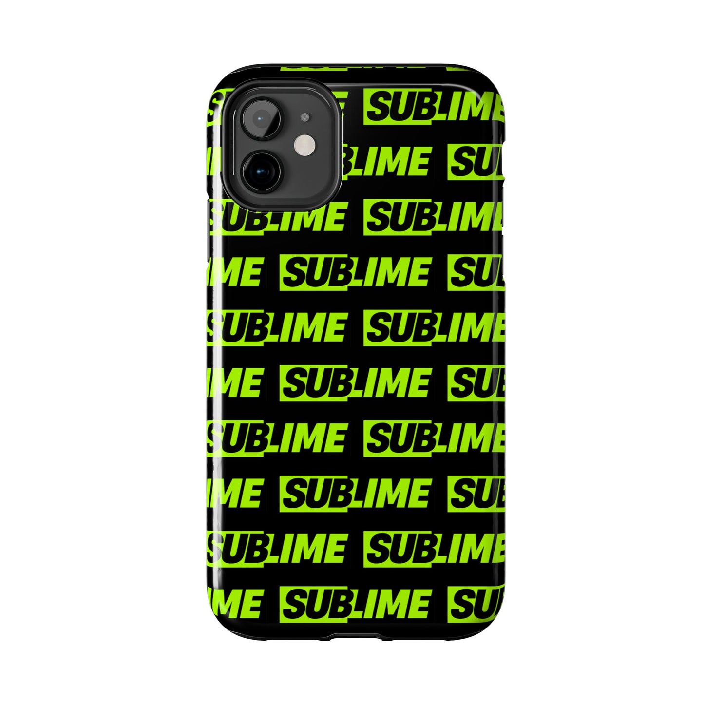 Sublime Text Pattern Tough Phone Case - Vibrant Protective Cover for iPhone