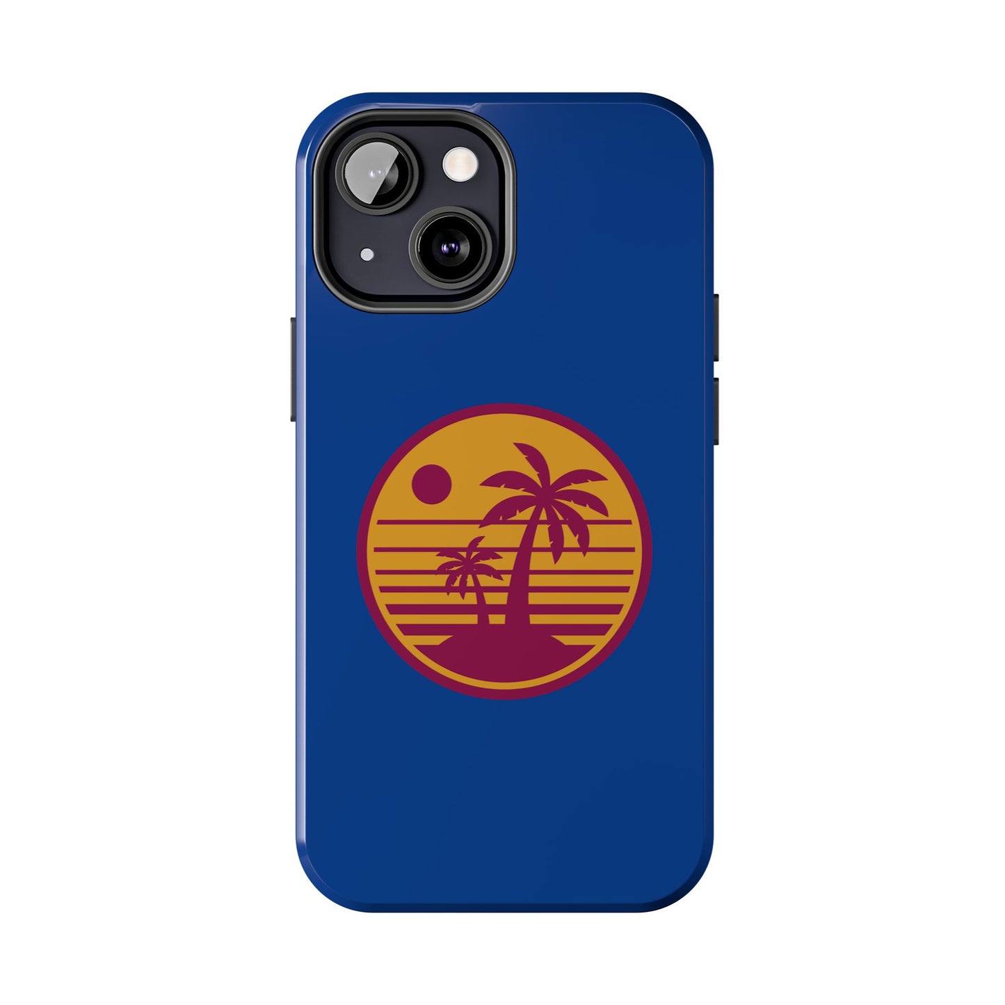 Retro Sunset Tough Phone Case - Vibrant Beach Vibes for Summer Adventures - for iPhone