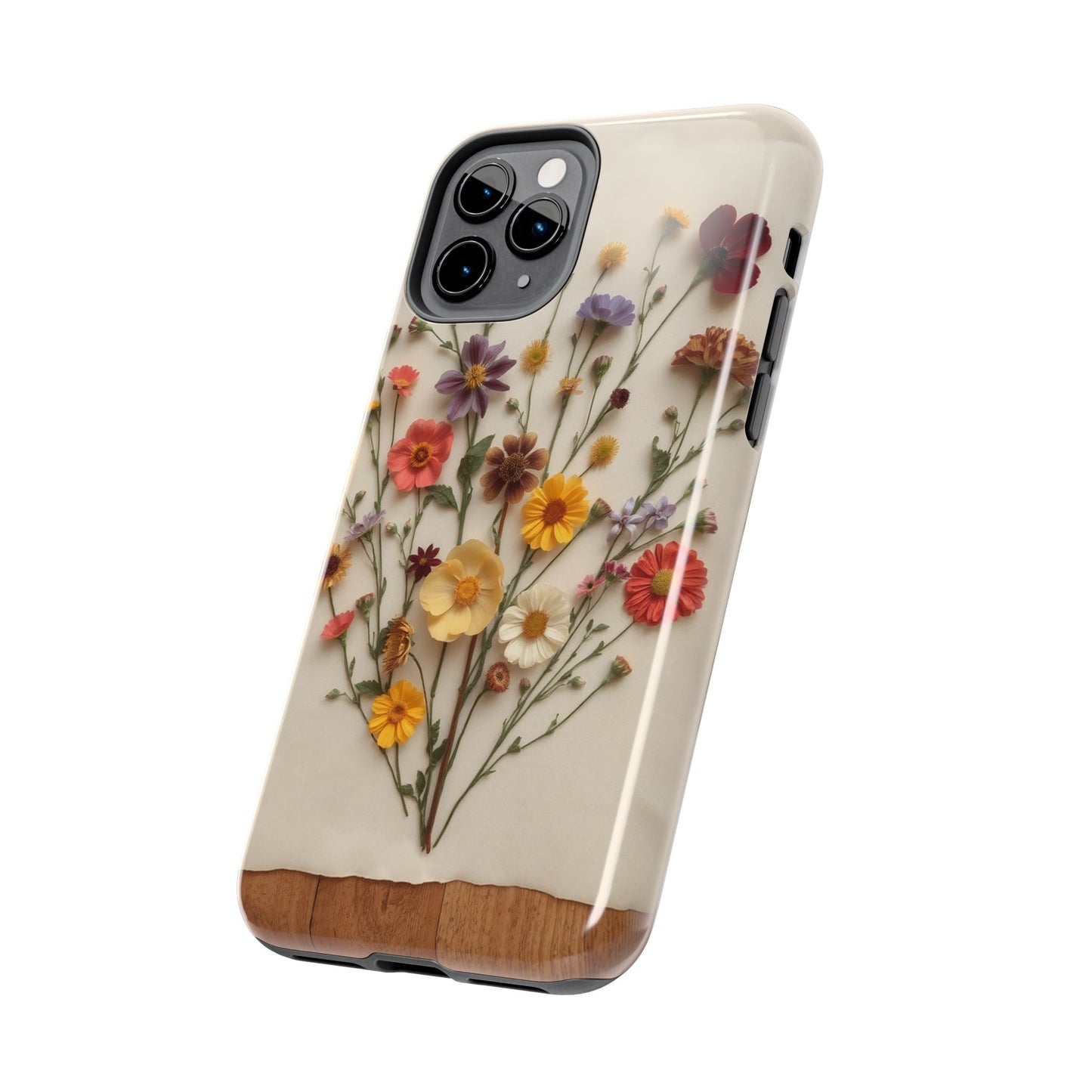 Floral Tough Phone Case - Durable Protection with Nature-Inspired Design