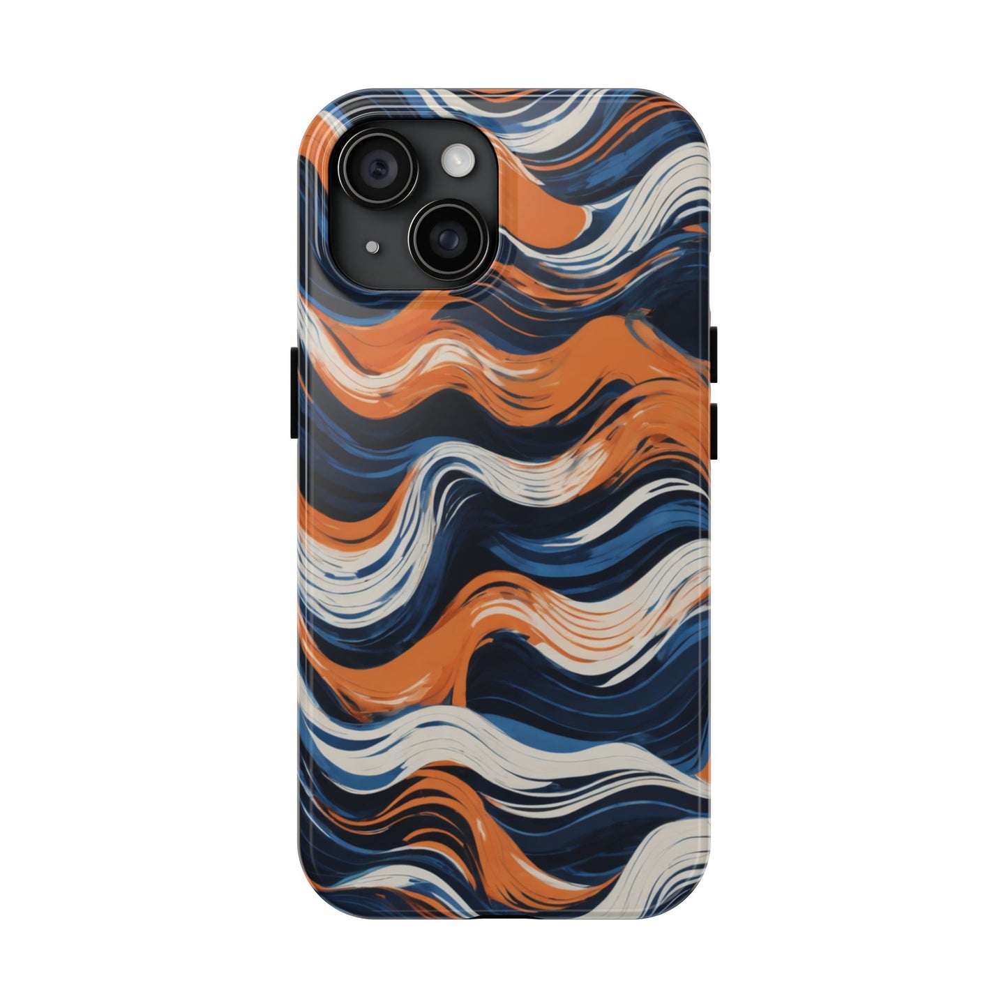 Wave Pattern Tough Phone Case - Stylish and Durable for Modern Lifestyle - for iPhone