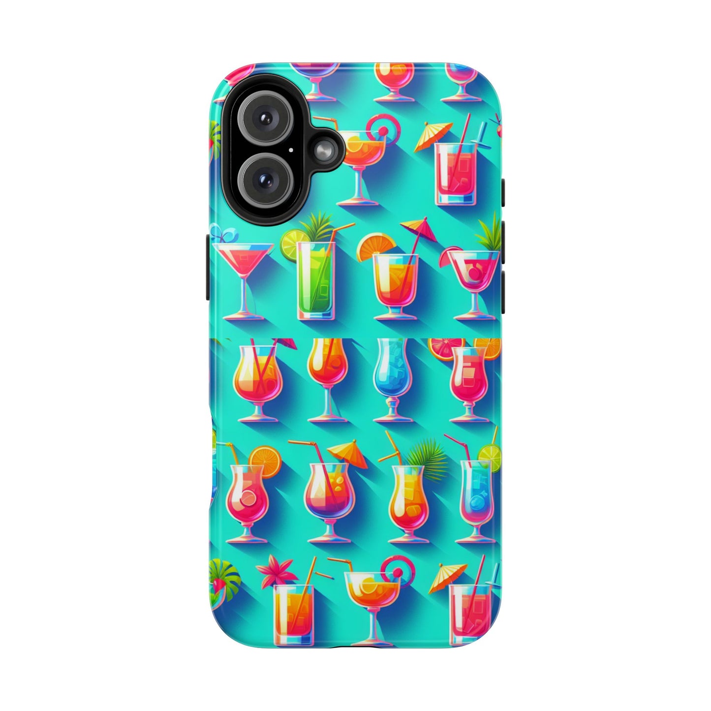 Cocktail Party Phone Case - Fun & Colorful Design for Summer Vibes - for iPhone