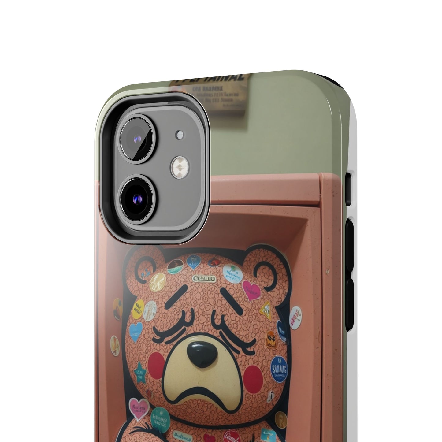 Cute Bear Tough Phone Case - Durable Protection with Fun Design
