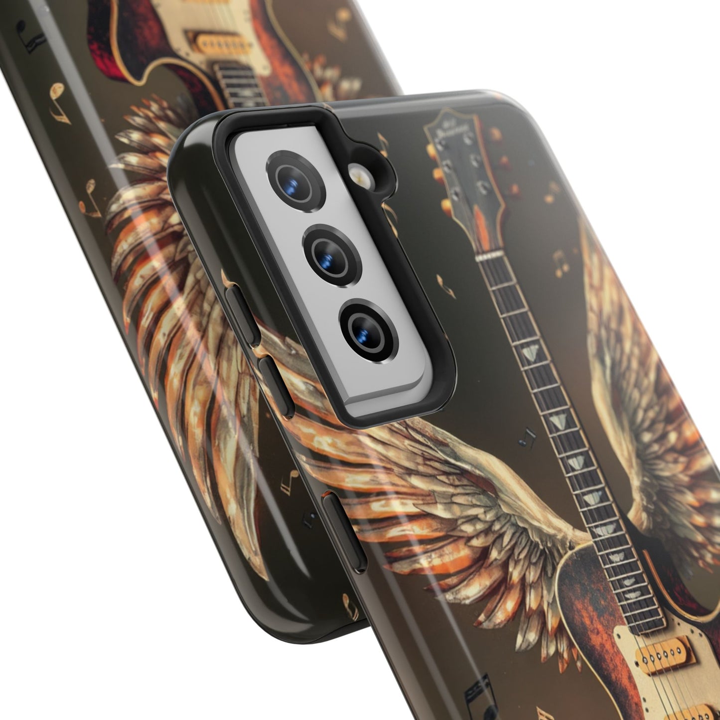 Inspirational Guitar Wing Phone Case - Tough Protection for Music Lovers