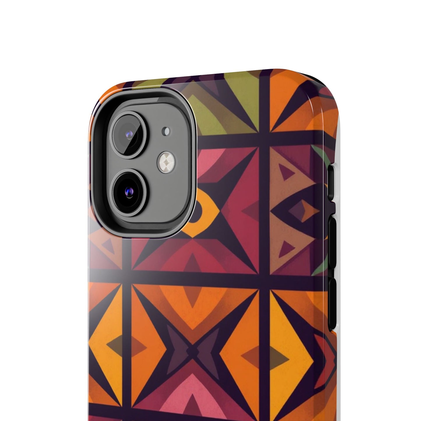 Vibrant Tribal Geometric Tough Phone Case - Colorful Protection for Your iPhone