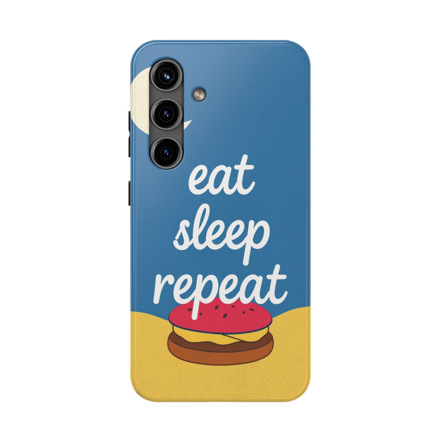 Eat, Sleep, Repeat Phone Case – Fun & Durable Tough Phone Cases for Food Lovers