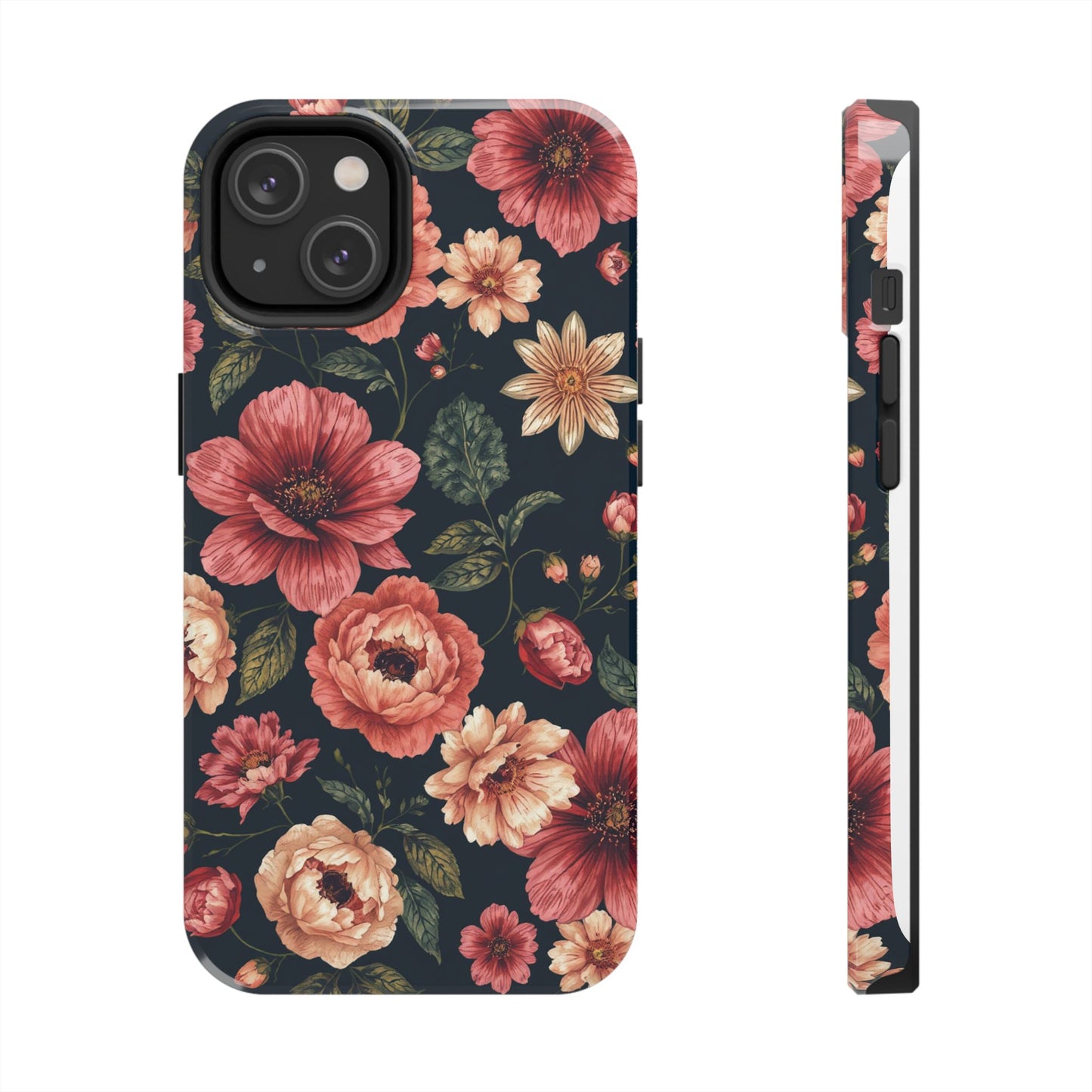 Spring Power! Floral Tough Phone Case - Durable Protection with Elegant Flower Design - for iPhone
