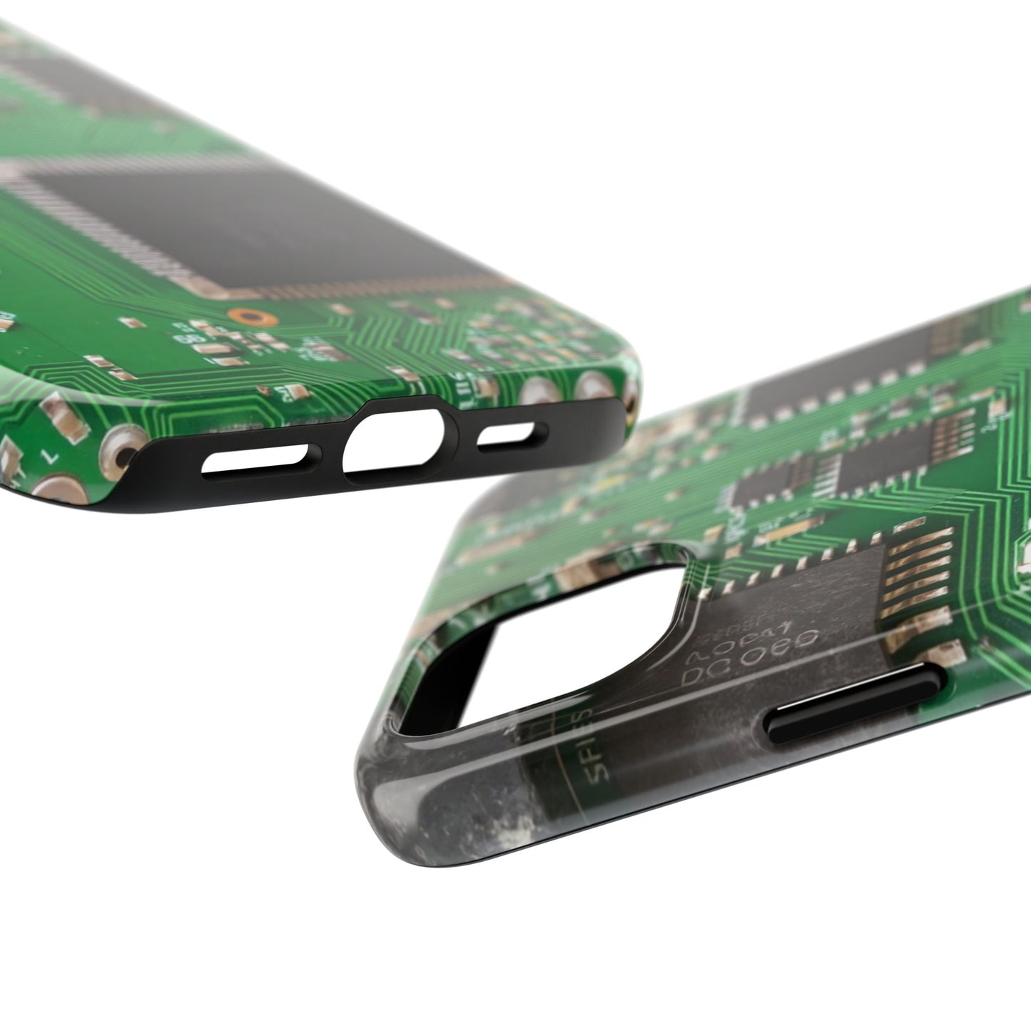 Circuit Board Tough Phone Case - Durable Tech Design