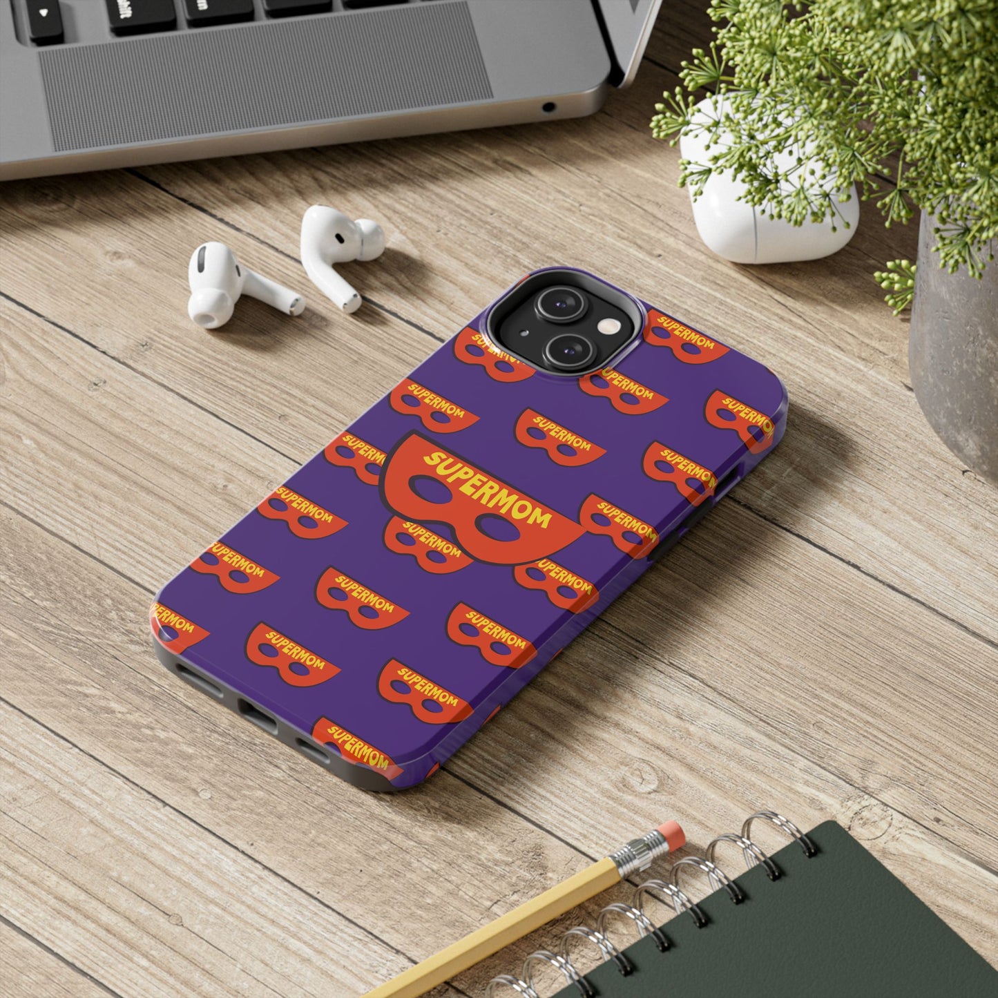 Supermom Tough Phone Case - Durable Protection with Fun Design - for iPhone
