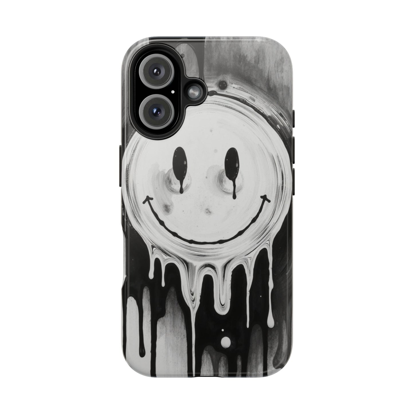 Dripping Smiley Tough Phone Case - Stylish & Durable Protection