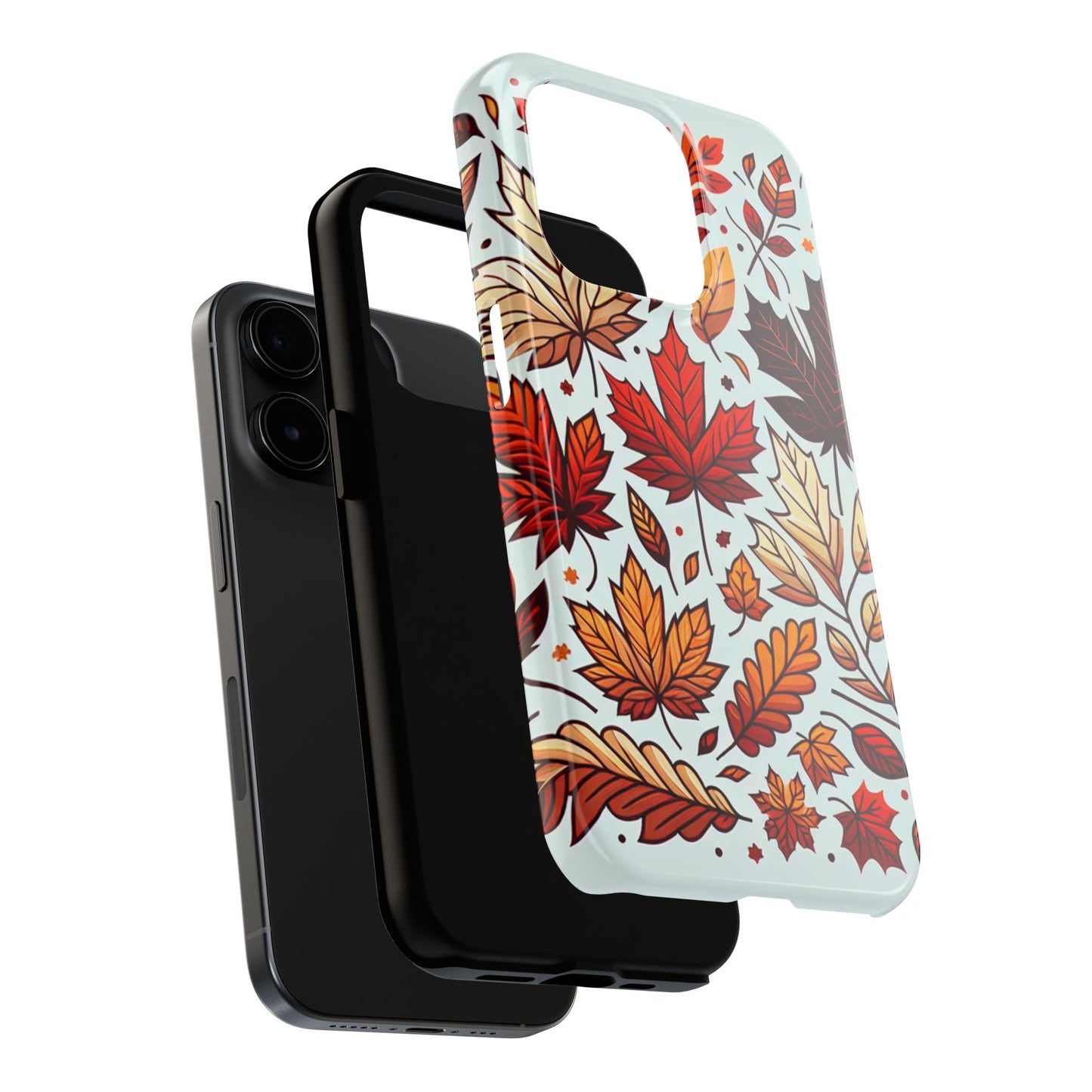 Autumn Leaves Tough Phone Case - Leaves Pattern - for iPhone