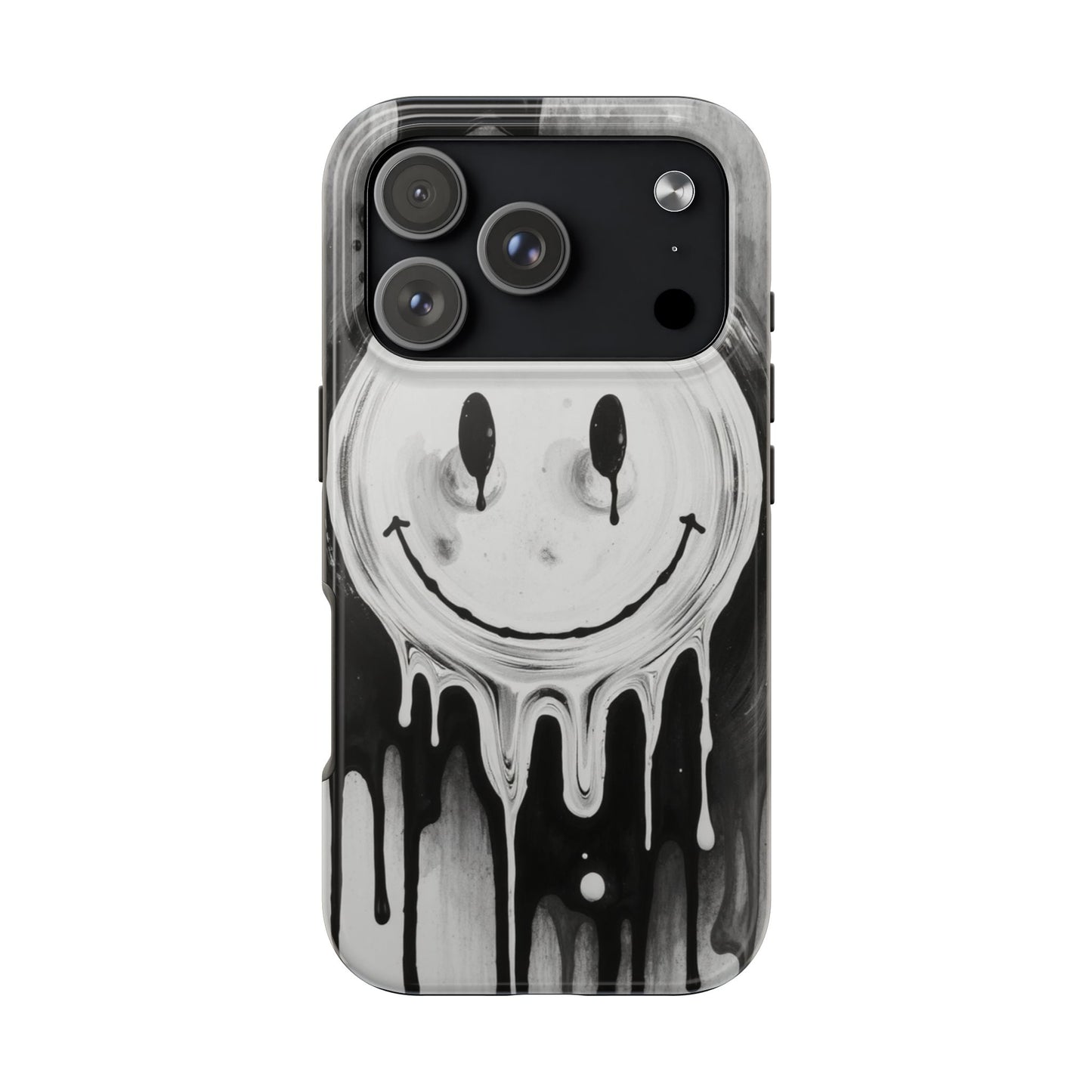 Dripping Smiley Tough Phone Case - Stylish & Durable Protection
