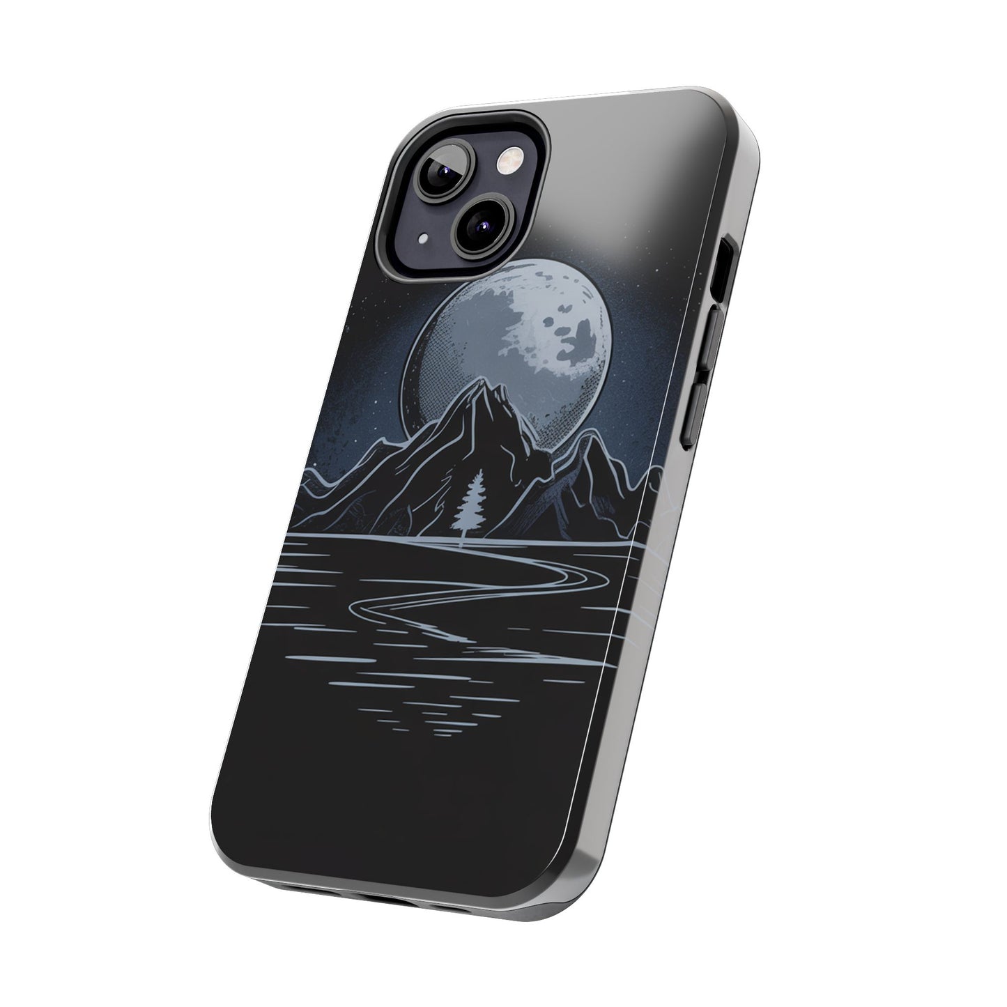 Moonlit Mountain Tough Phone Case Dark Fantasy