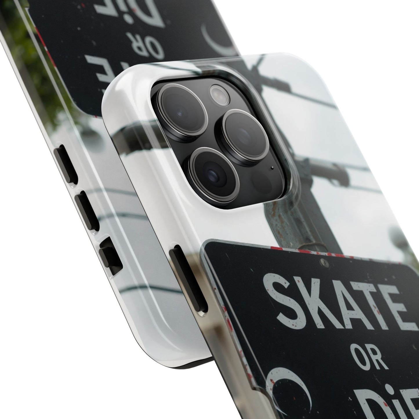 Black Sign Skate or Die Design - Tough Phone Case for iPhone