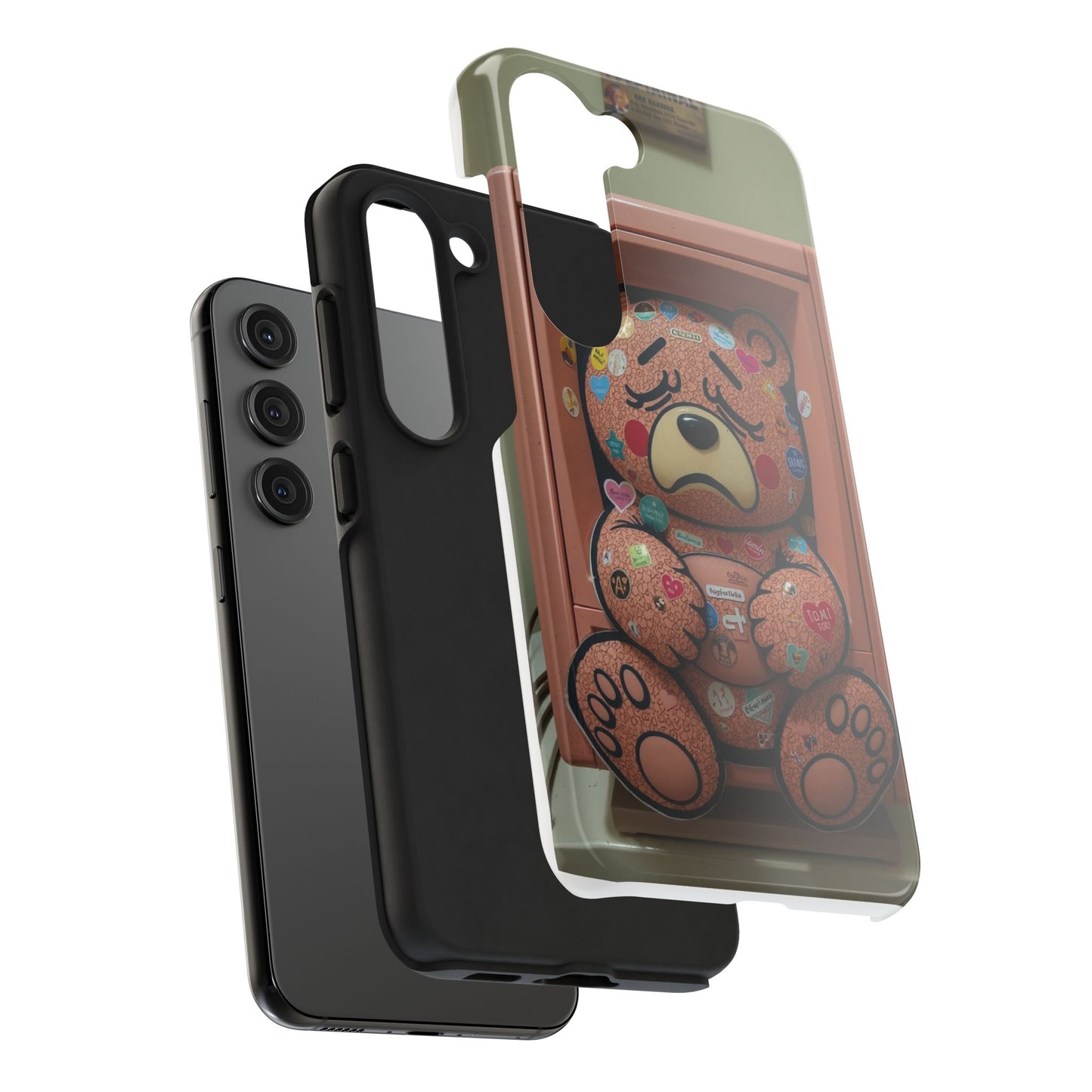 Cute Bear Tough Phone Case - Durable Protection with Fun Design