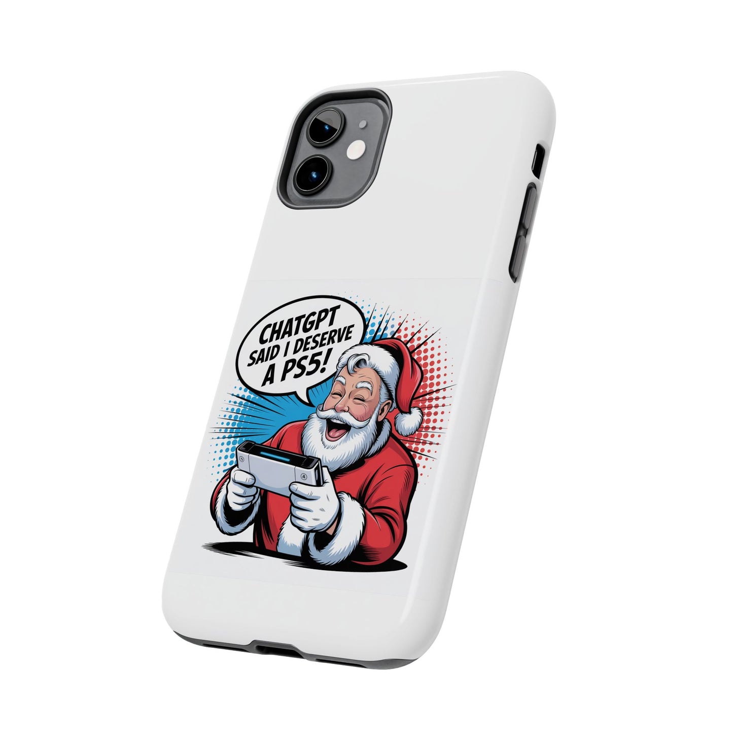 Santa Laughing  Phone Case - "CHATGPT Said I Deserve A PS5!"