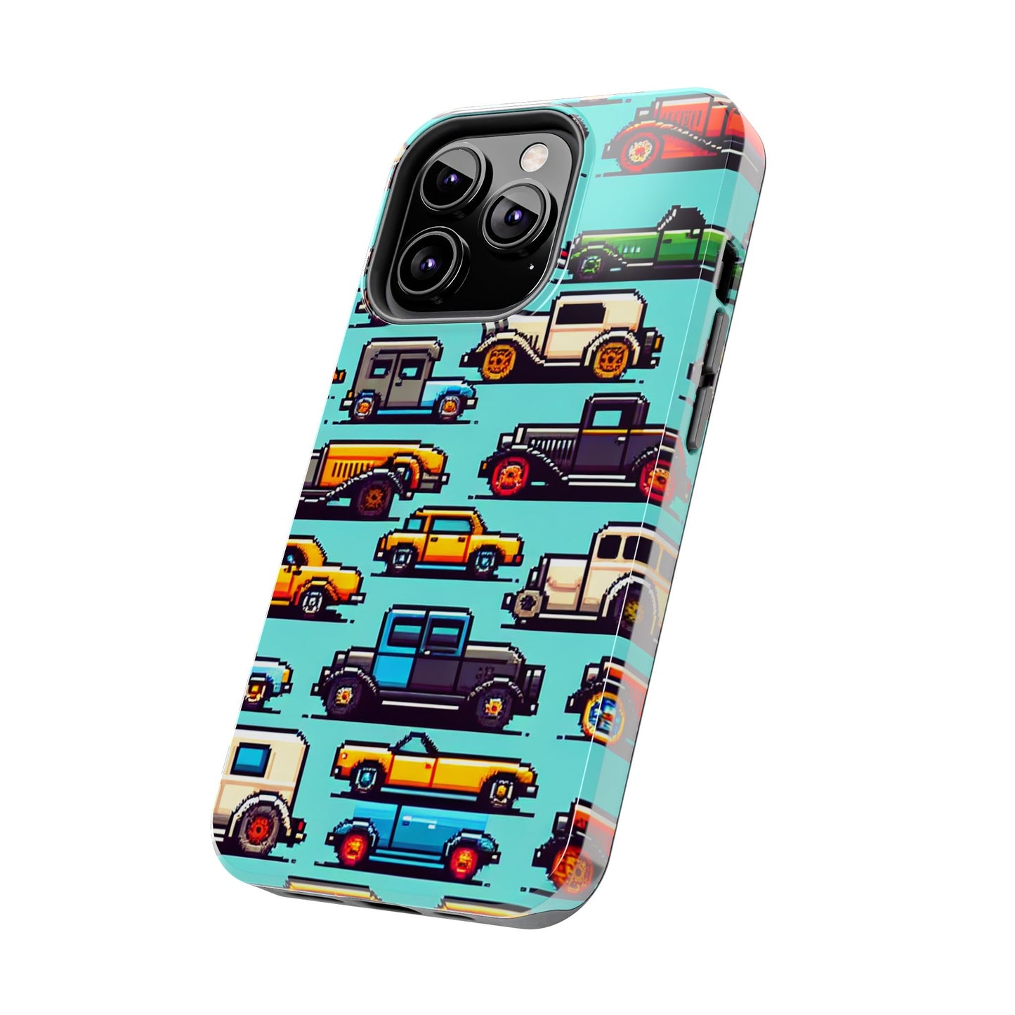 Retro Car Pixel Art Tough Phone Case - Durable & Stylish Protection - for iPhone