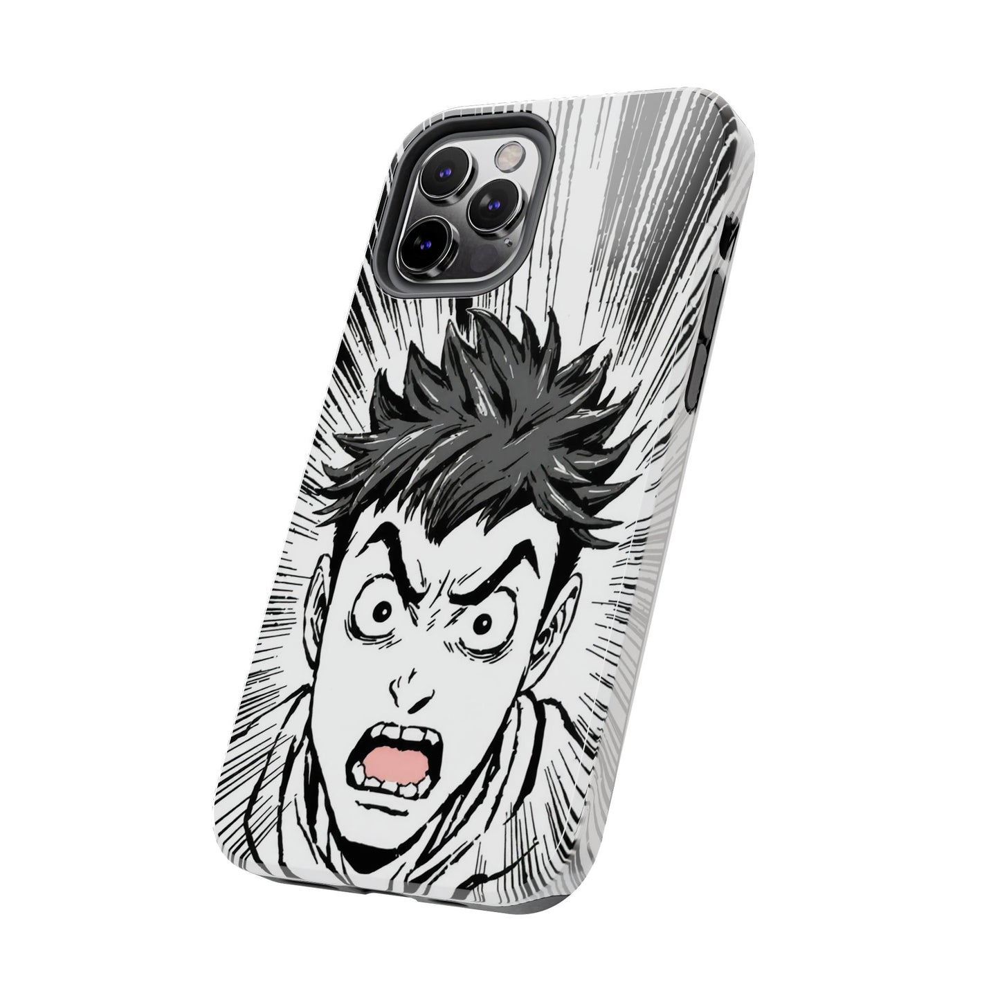 Intense Graphic Phone Case - Tough Design for Anime Fans
