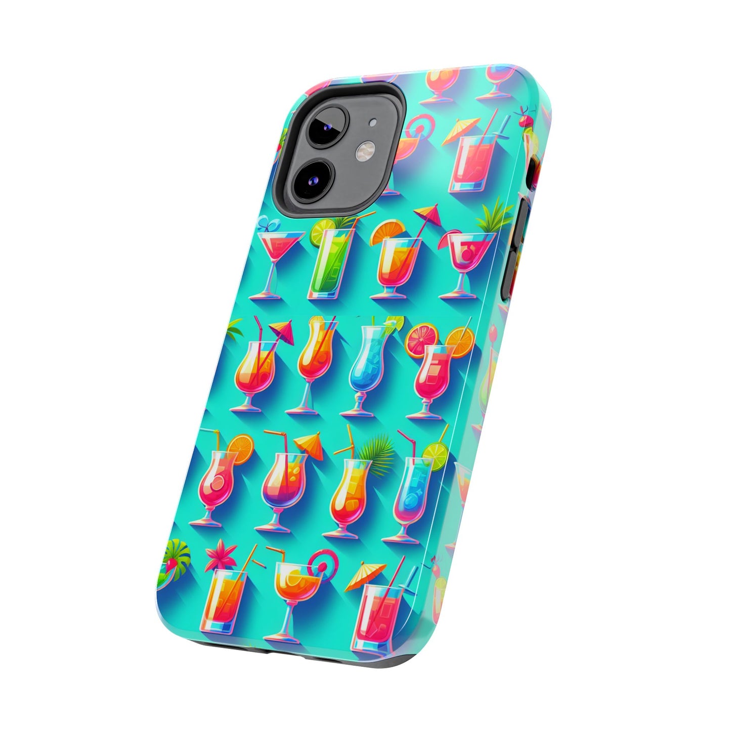 Cocktail Party Phone Case - Fun & Colorful Design for Summer Vibes - for iPhone