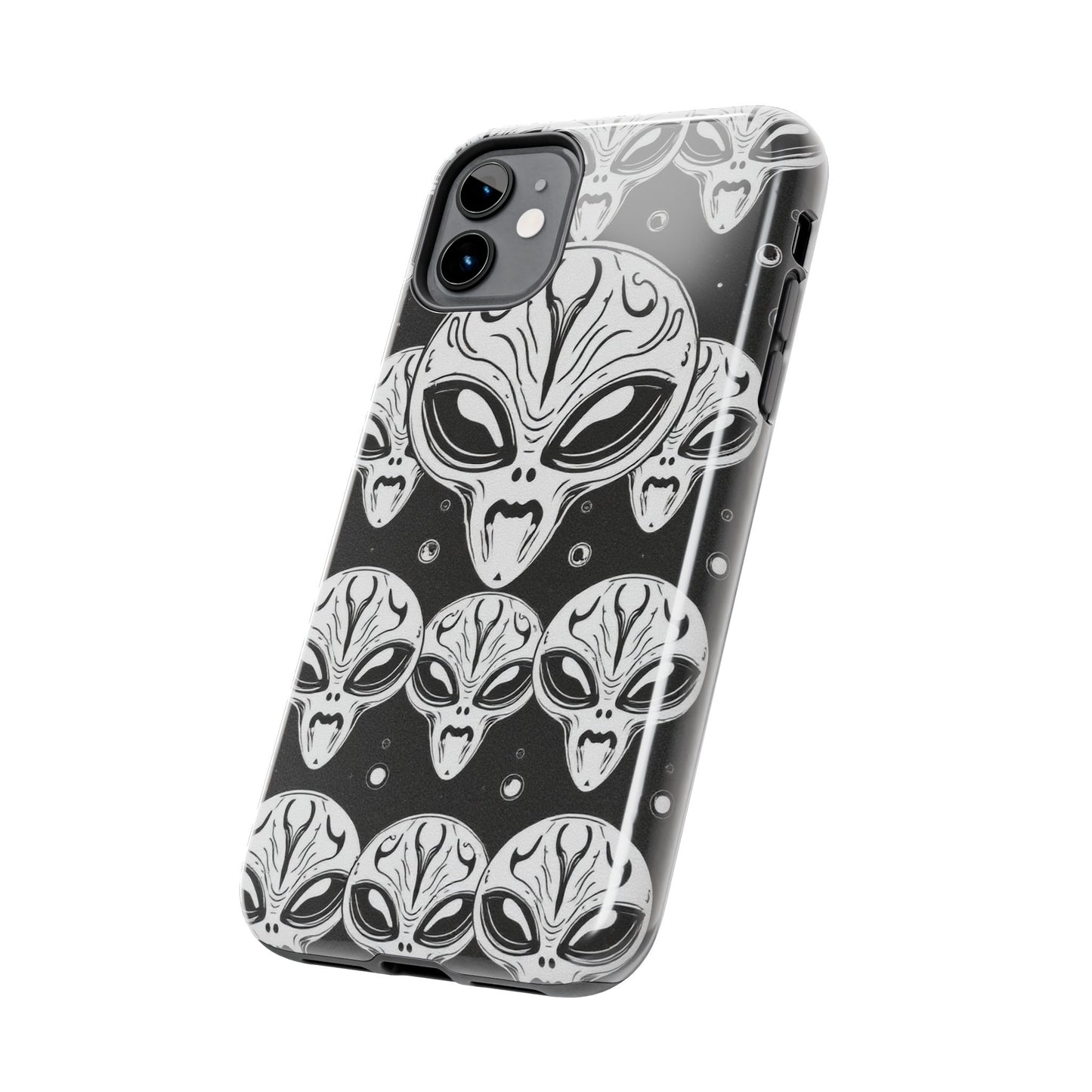 Alien Pattern Tough Phone Case - Durable Protection with Out-of-This-World Design