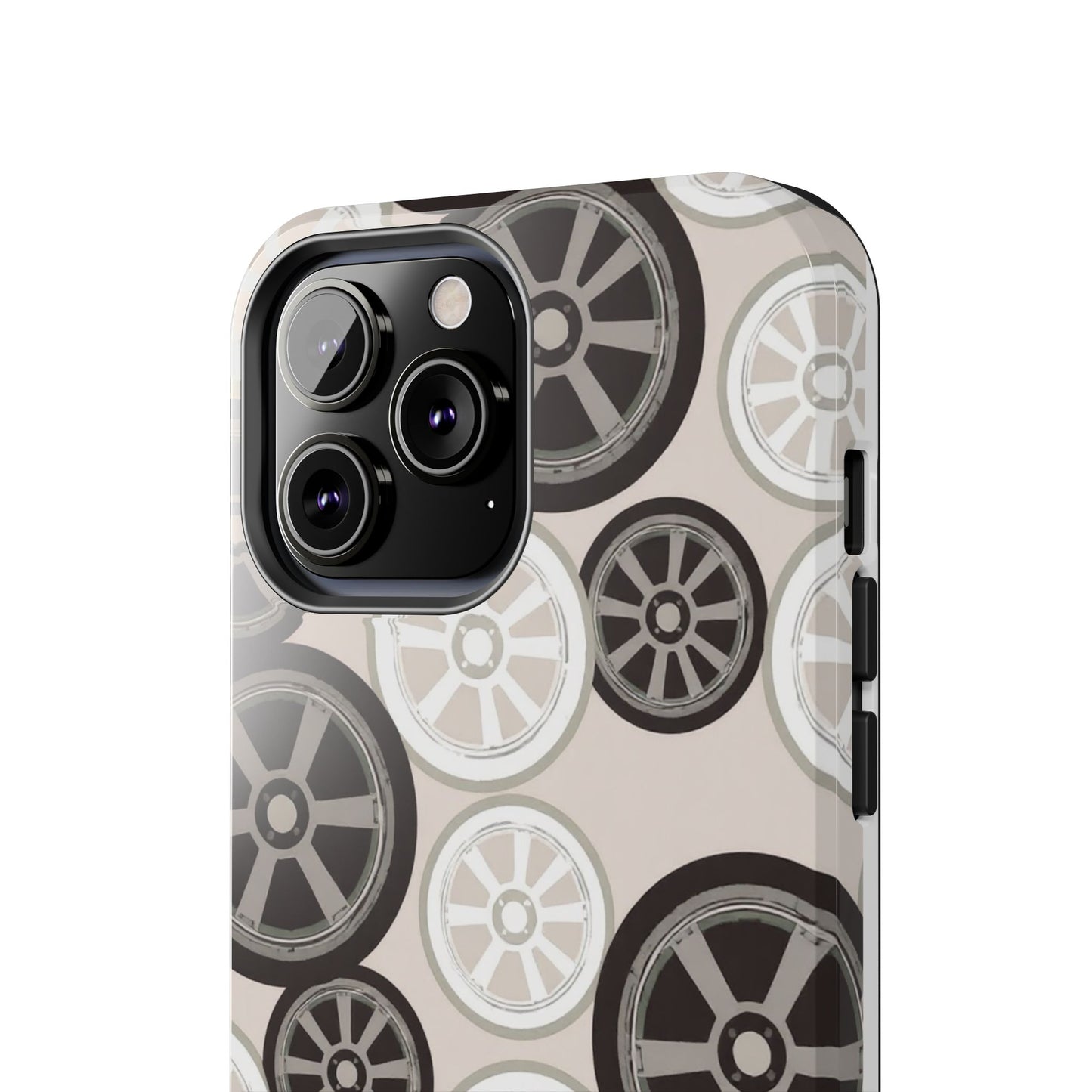 Racing Wheel Design Tough Phone Case – Durable Protection for Automotive Enthusiasts
