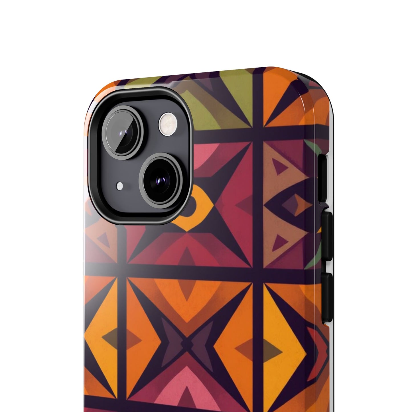 Vibrant Tribal Geometric Tough Phone Case - Colorful Protection for Your iPhone