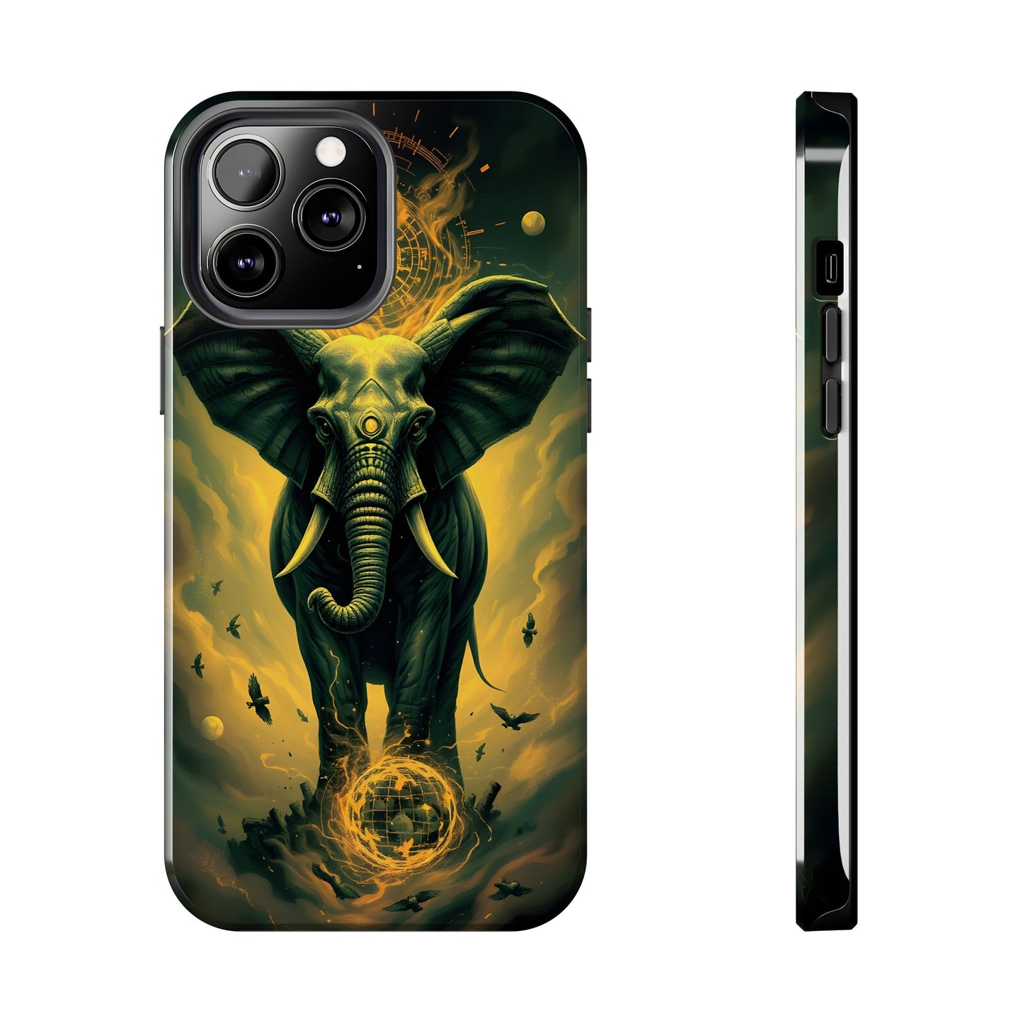 Majestic Elephant Clouds Tough Phone Case - Durable Protection with Bold Design - for iPhone