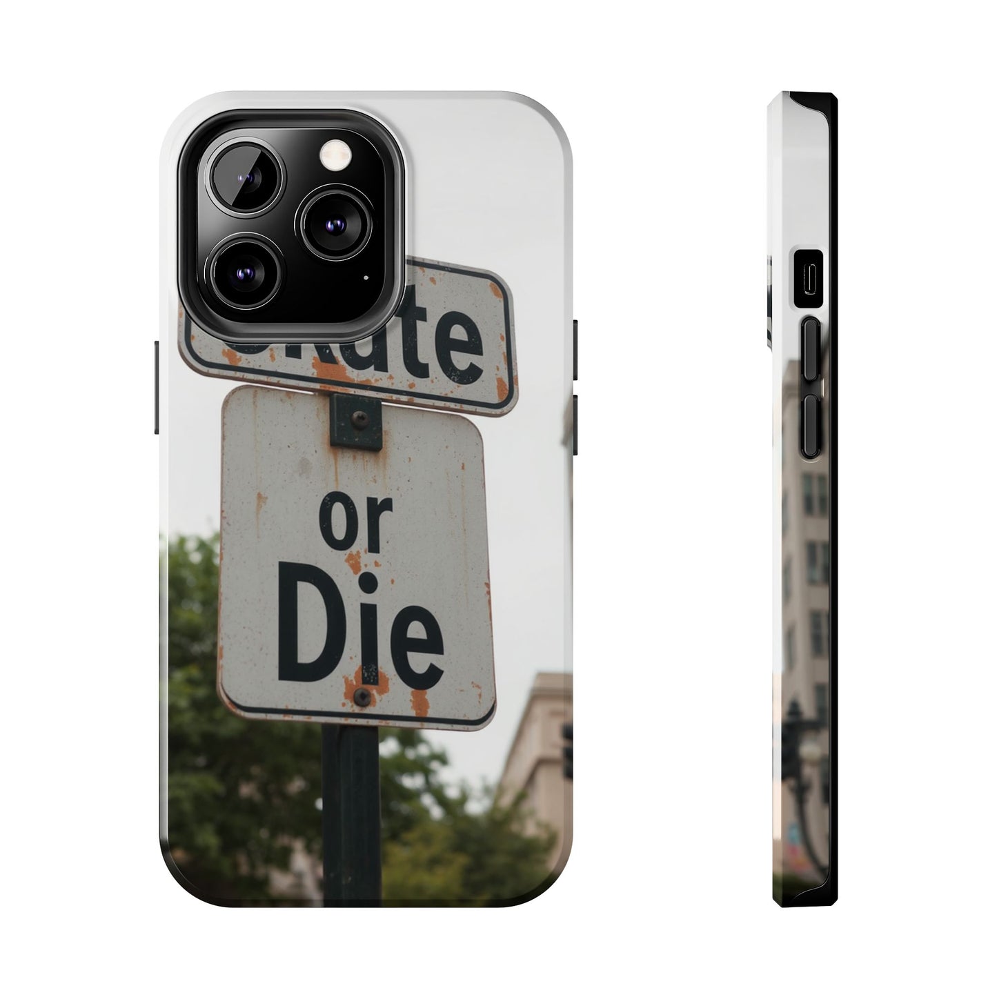 Skate or Die Tough Phone Case - Durable Protection for Skaters