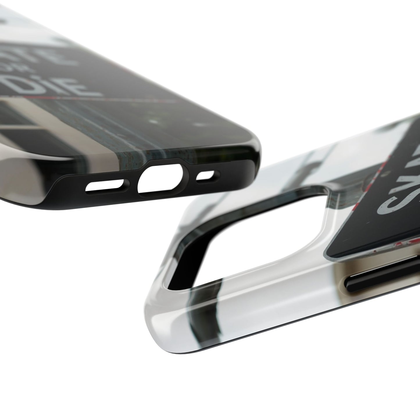 Black Sign Skate or Die Design - Tough Phone Case for iPhone