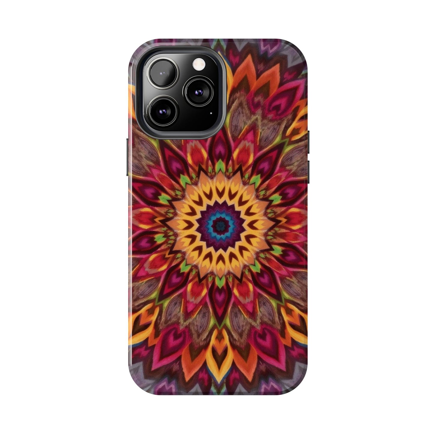 Vibrant Floral Mandala Tough Phone Case | Stylish and Durable Protection - for iPhone